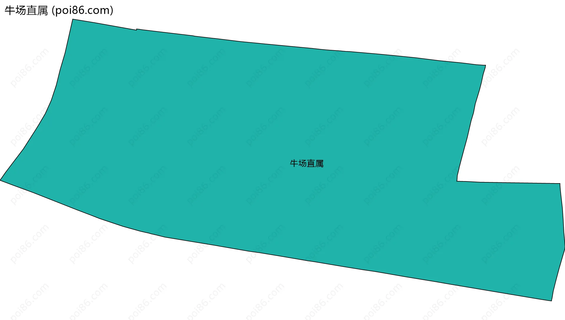 牛场直属边界地图