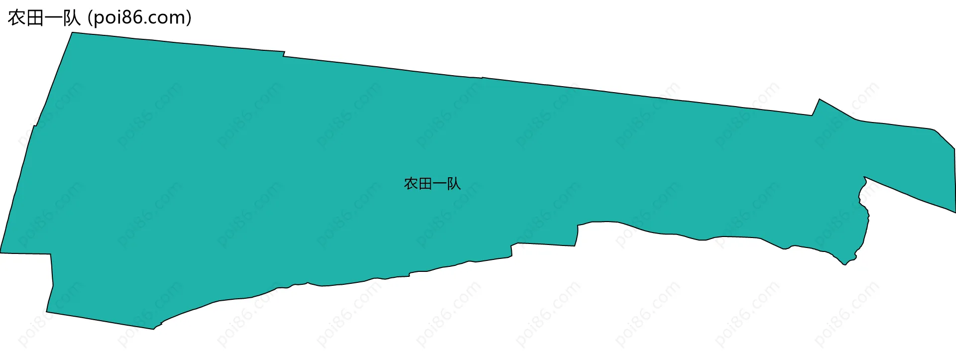 农田一队边界地图