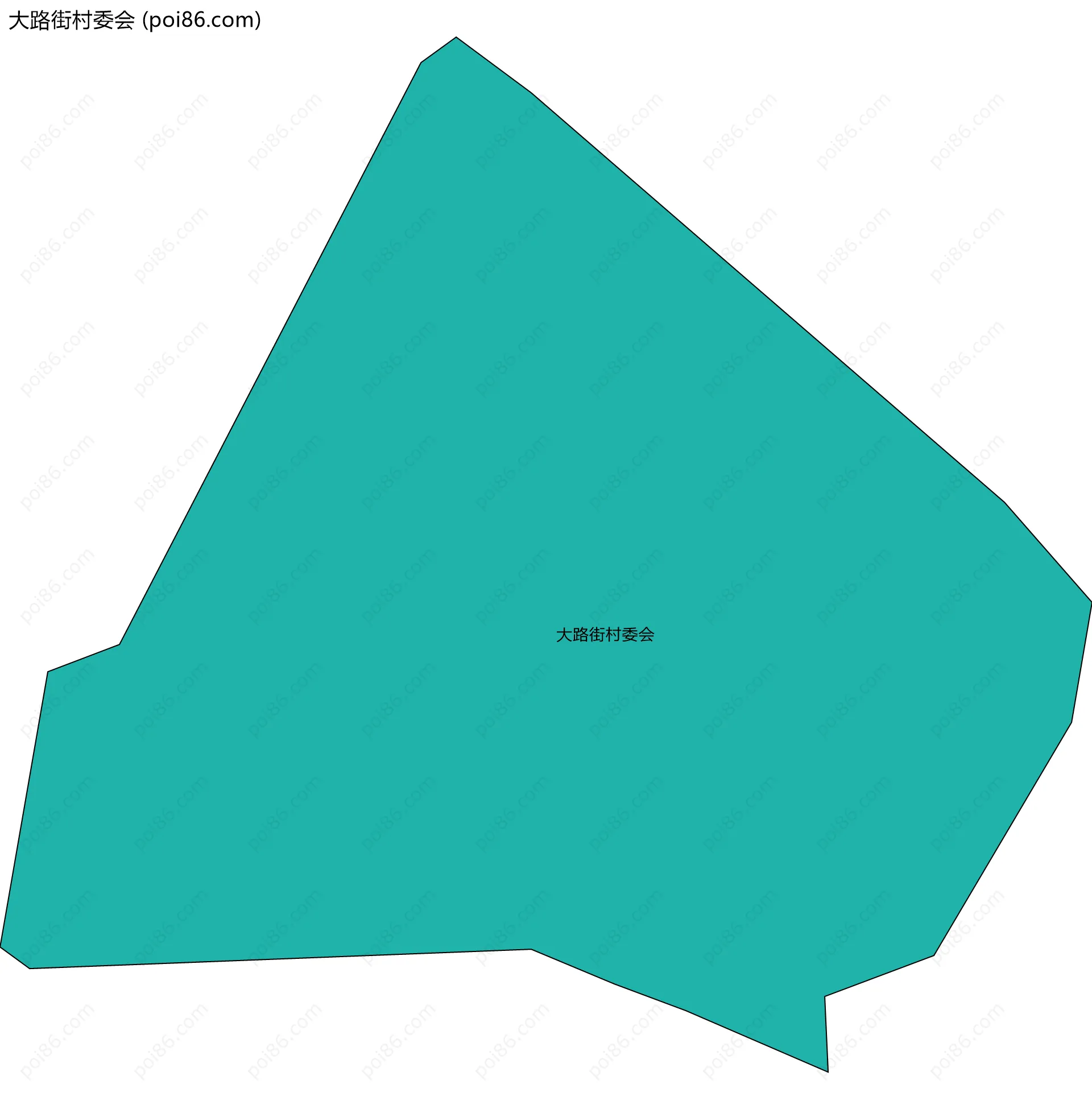 大路街村委会边界地图