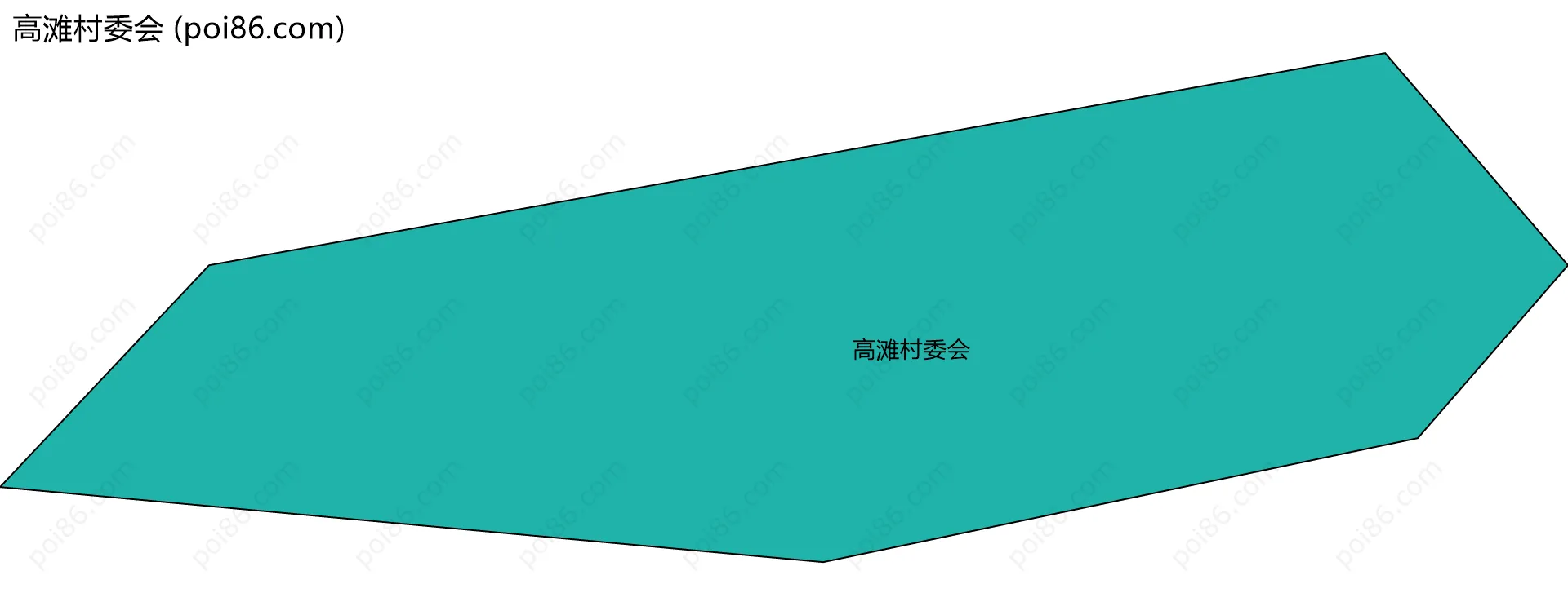 高滩村委会边界地图