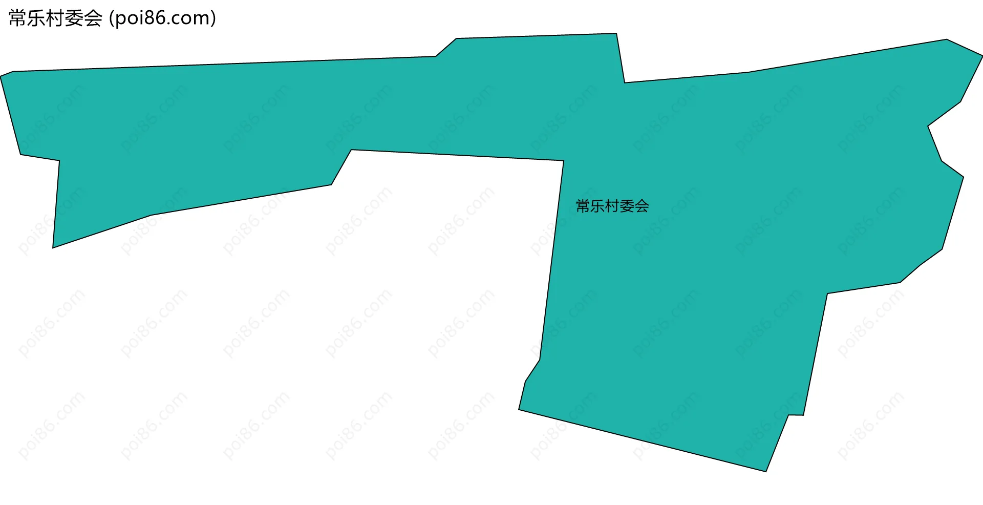 常乐村委会边界地图
