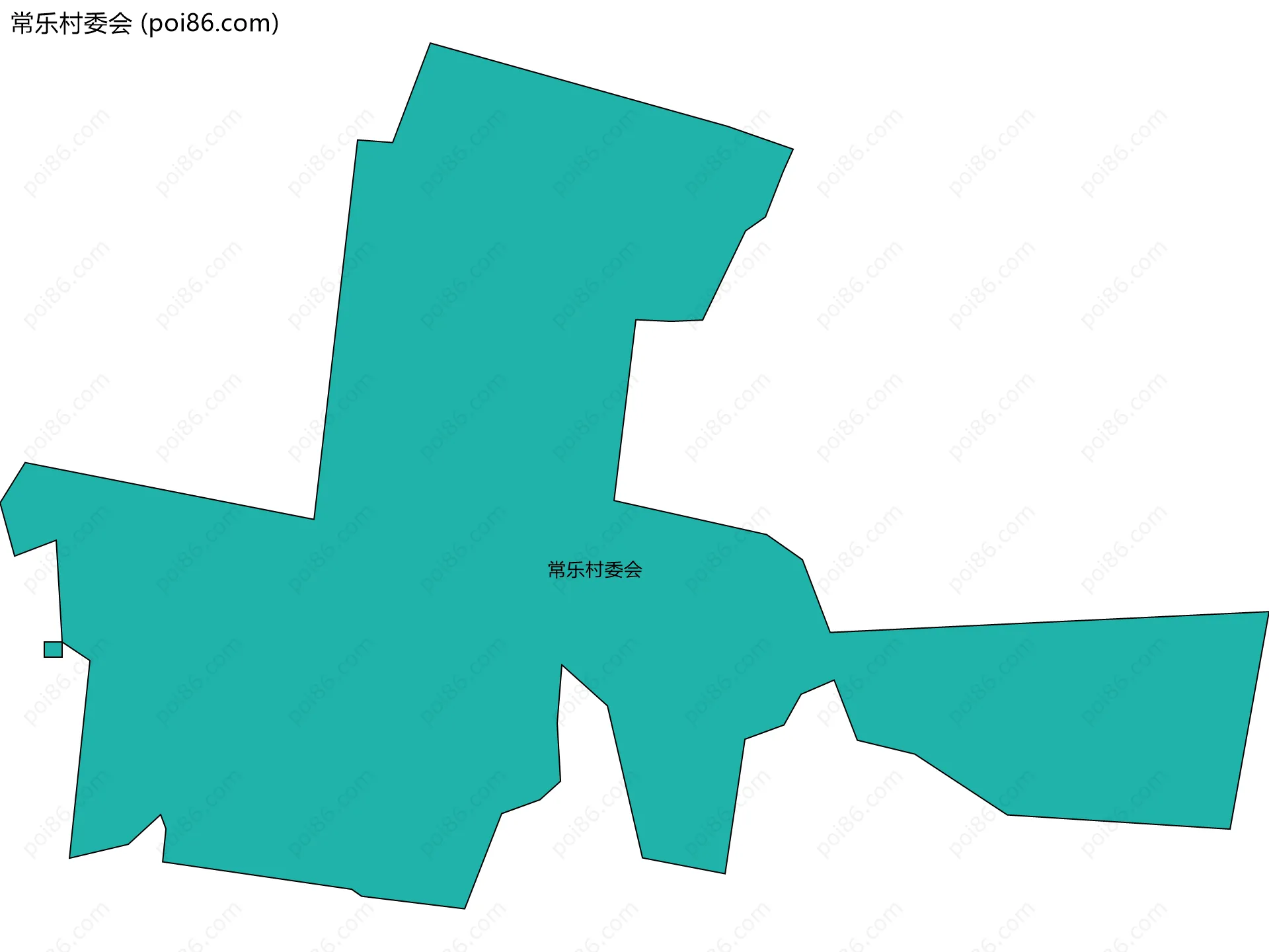 常乐村委会边界地图