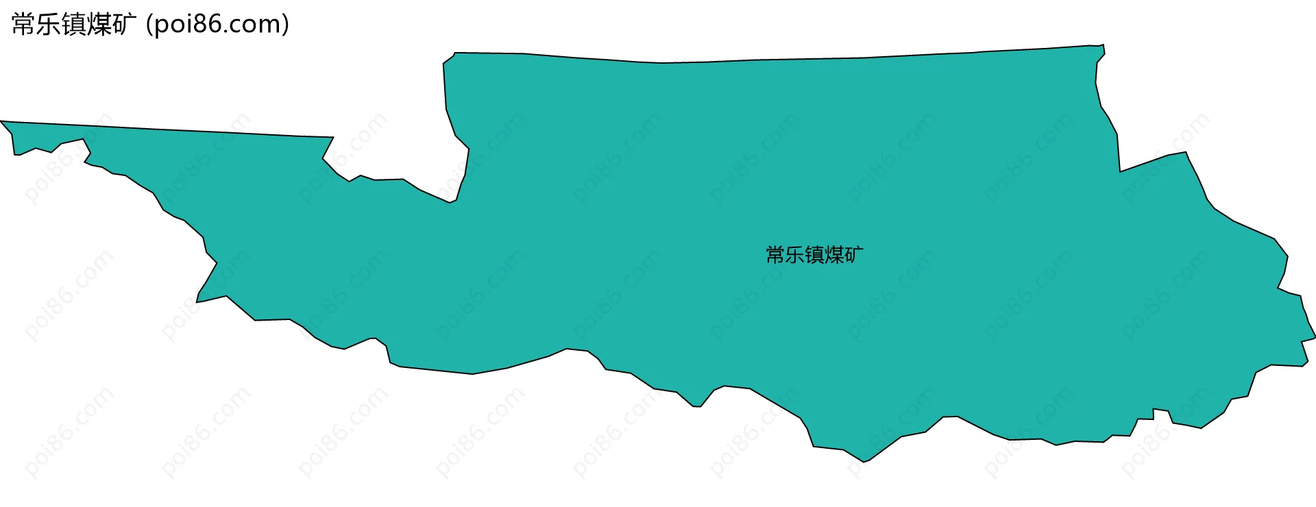 常乐镇煤矿边界地图
