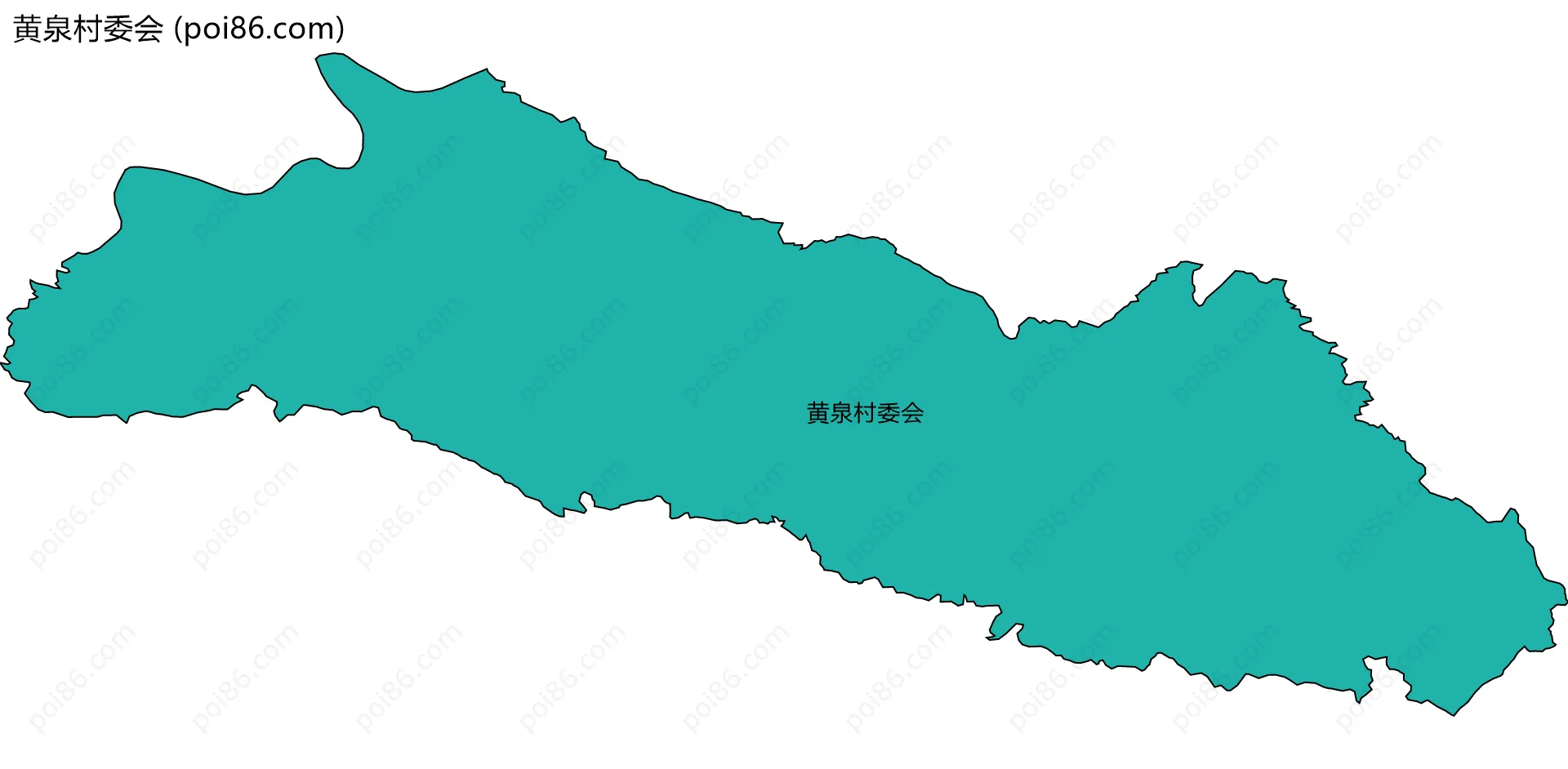 黄泉村委会边界地图