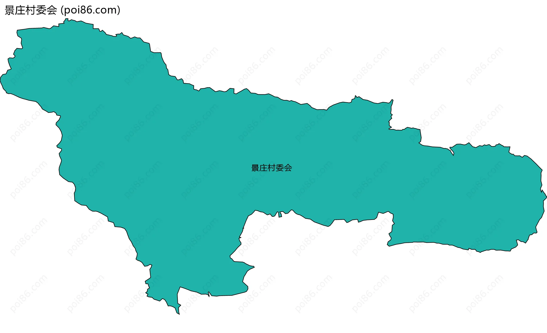 景庄村委会边界地图