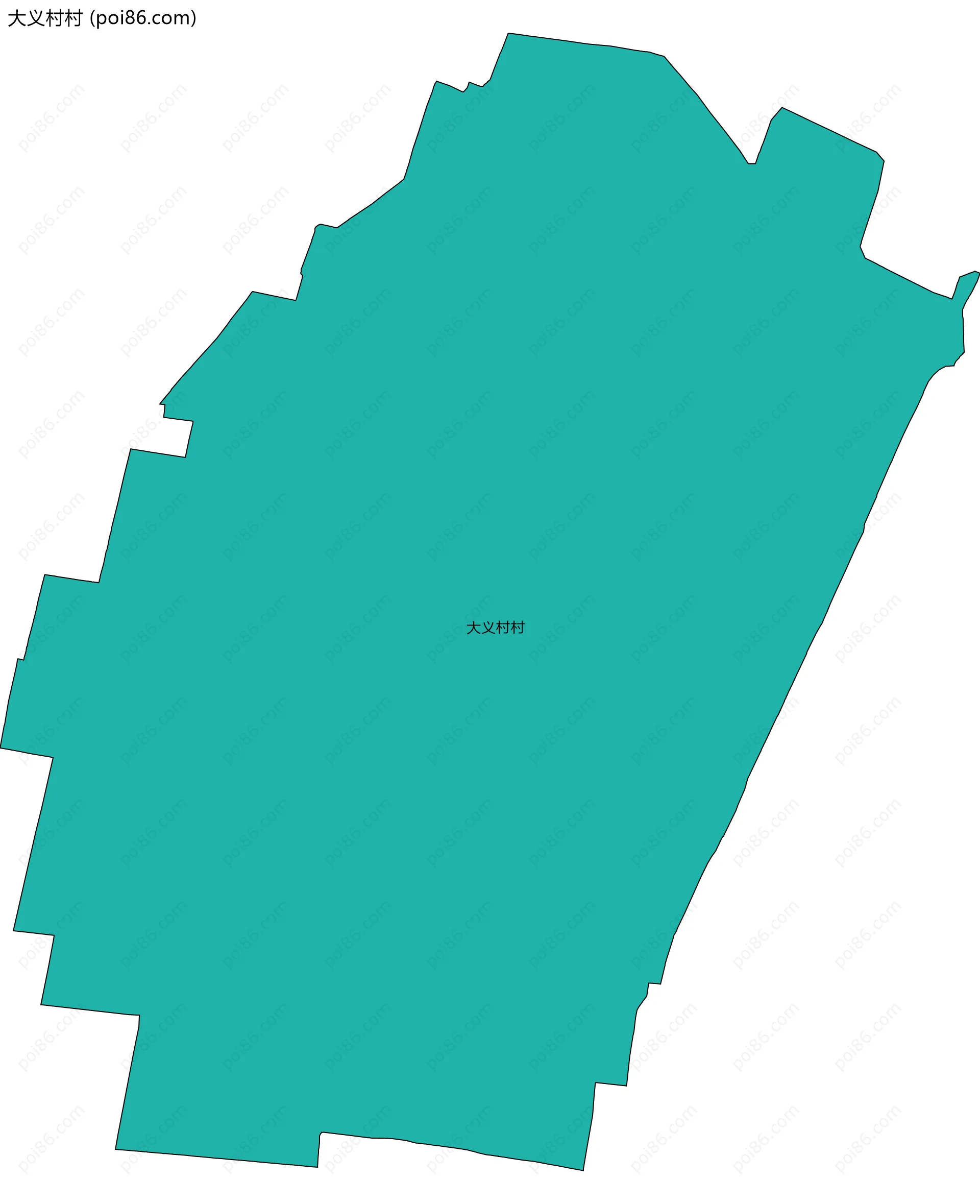 大义村村边界地图