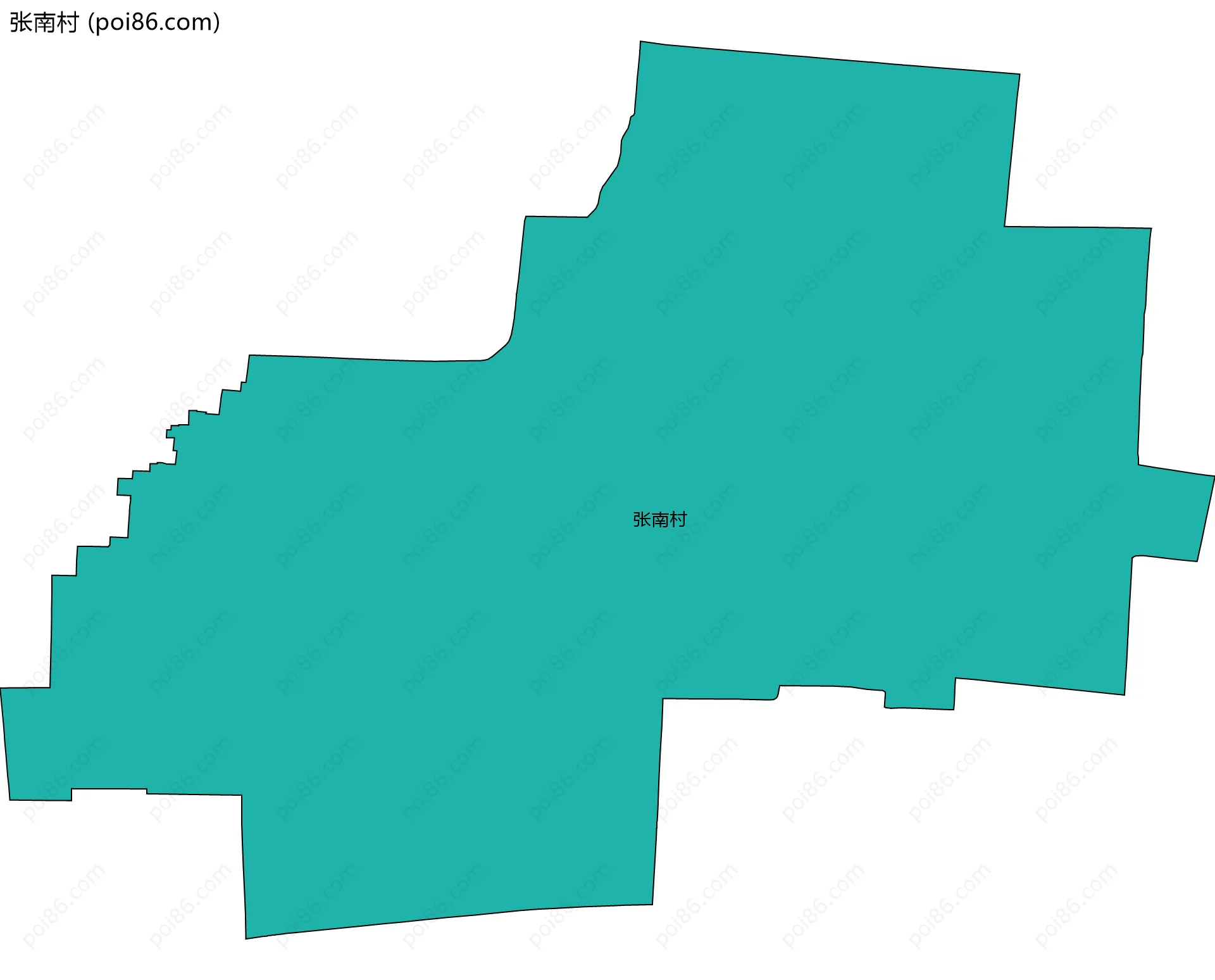 张南村边界地图