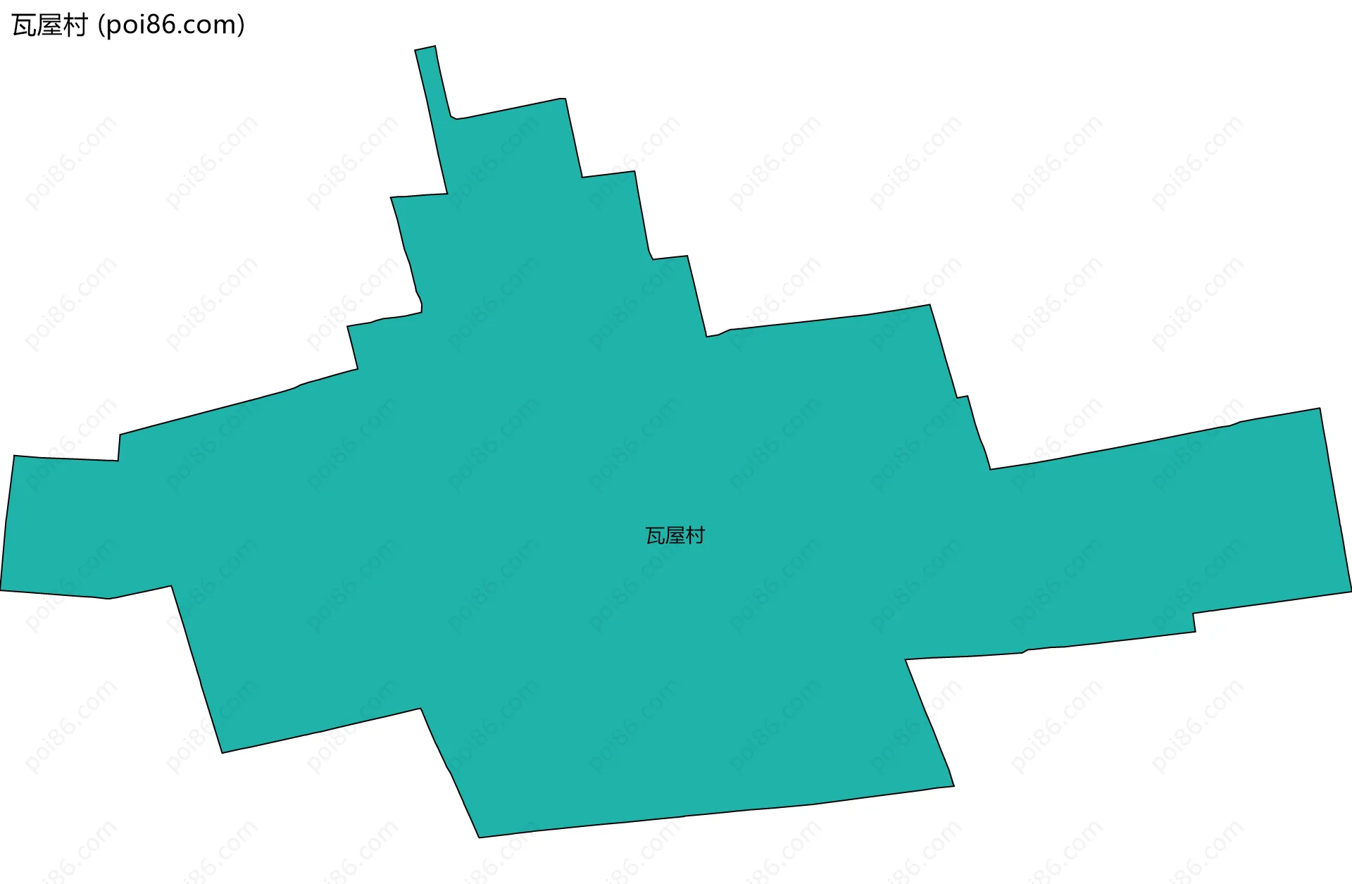 瓦屋村边界地图