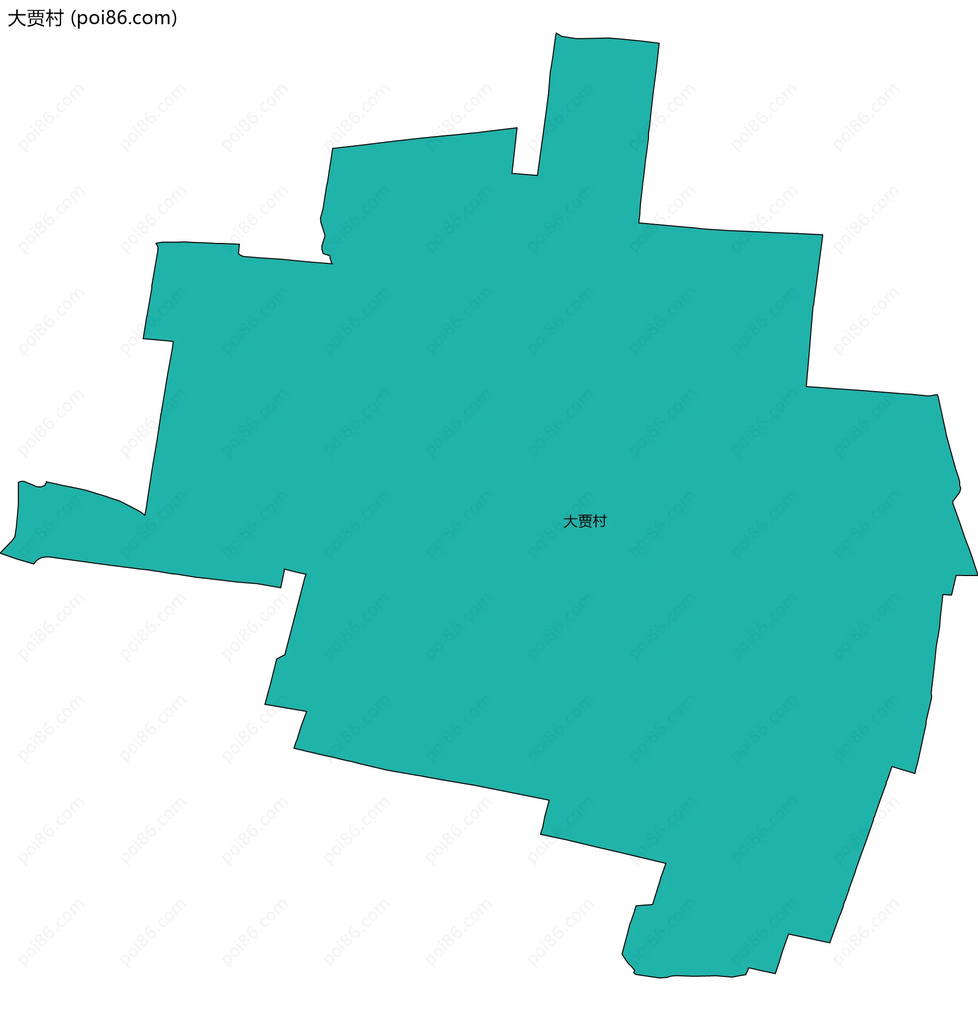 大贾村边界地图