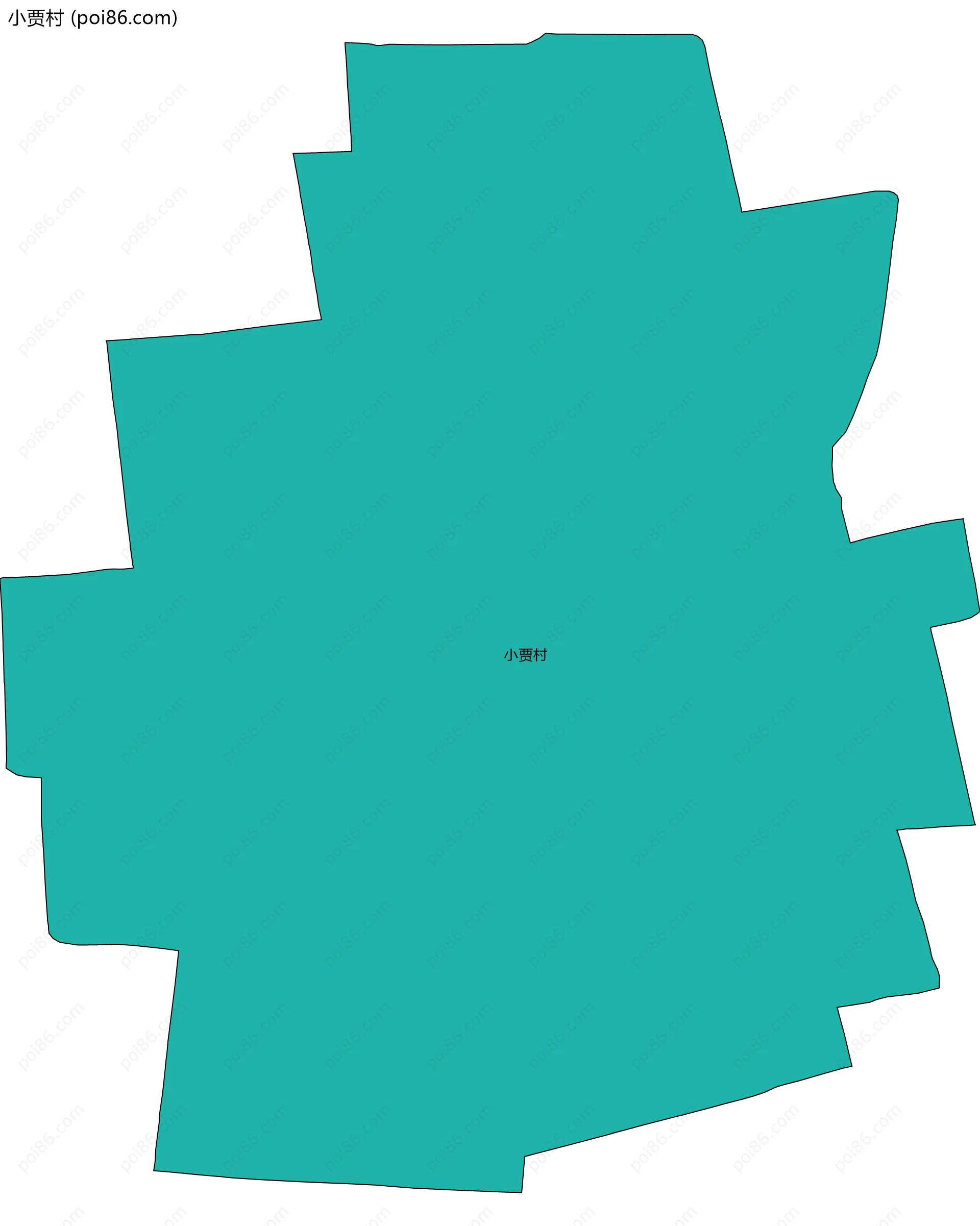 小贾村边界地图