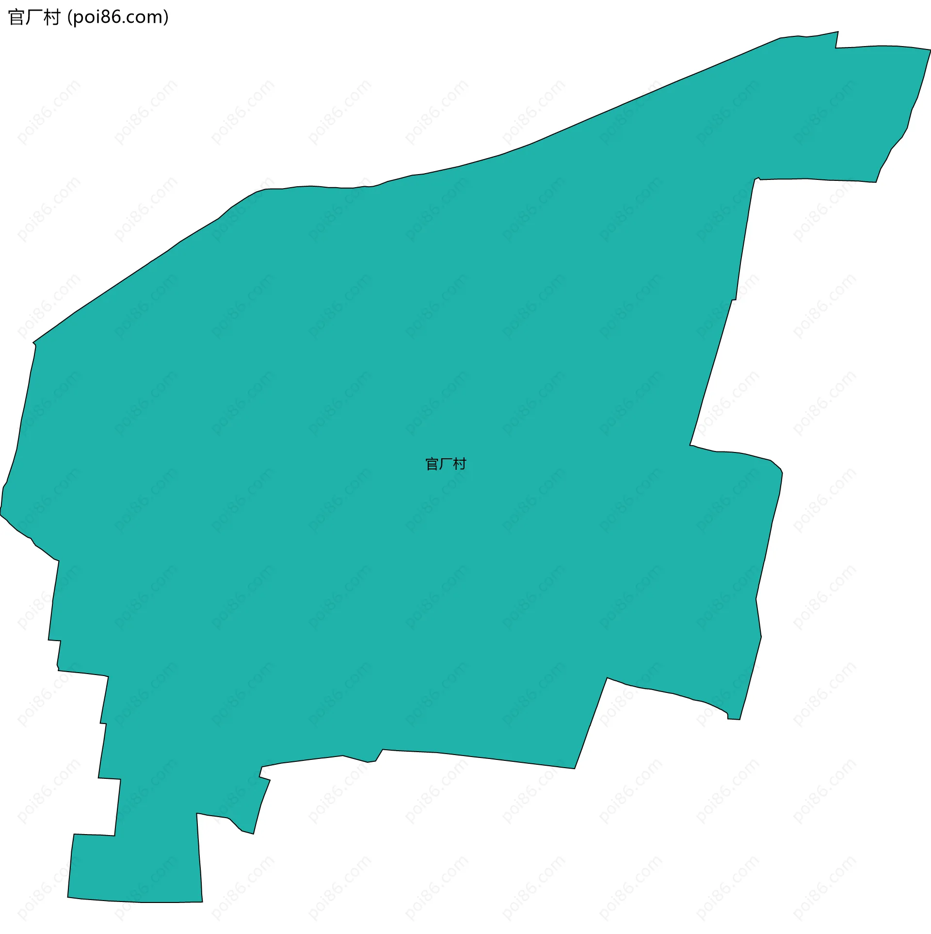 官厂村边界地图
