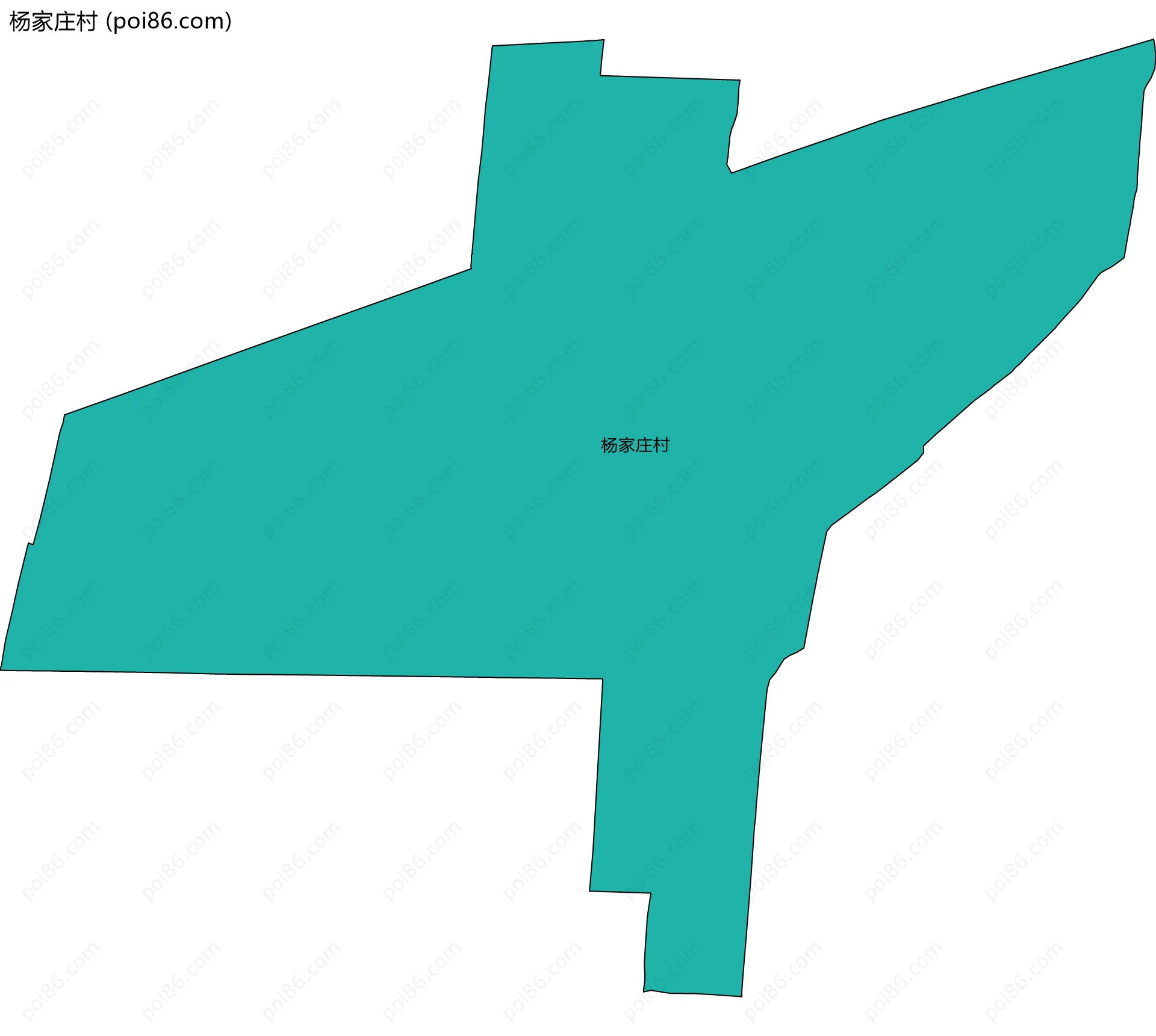 杨家庄村边界地图