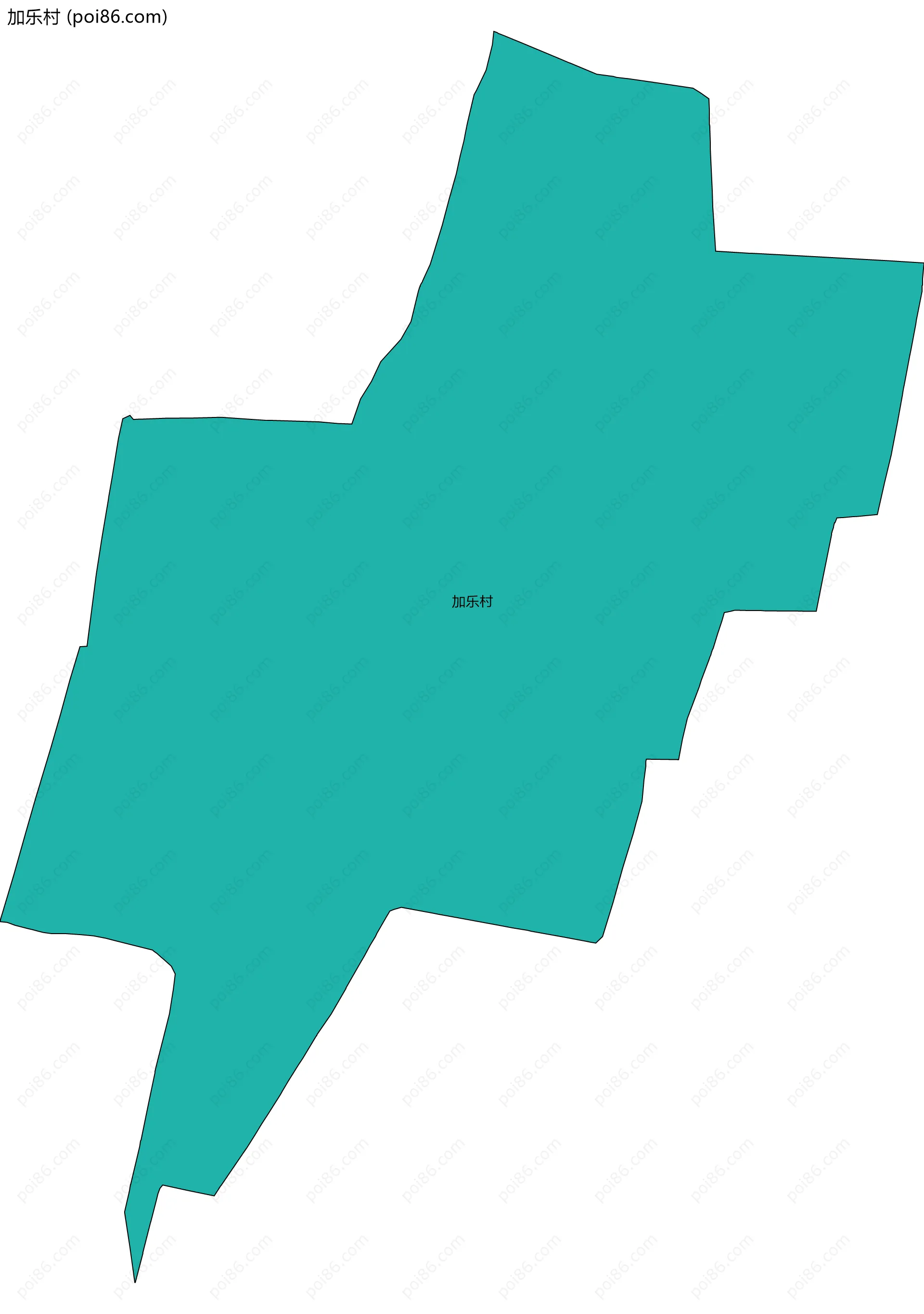 加乐村边界地图