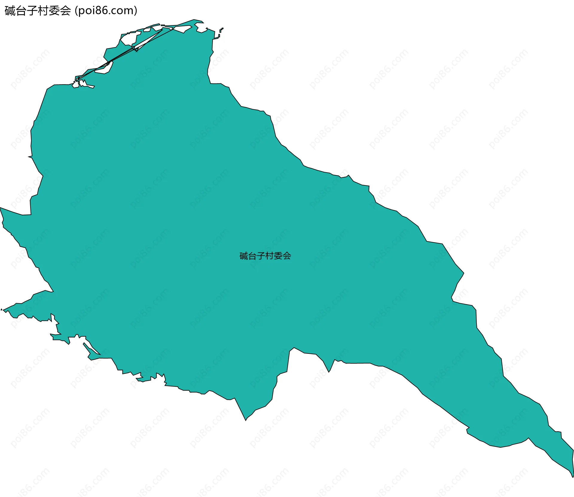 碱台子村委会边界地图