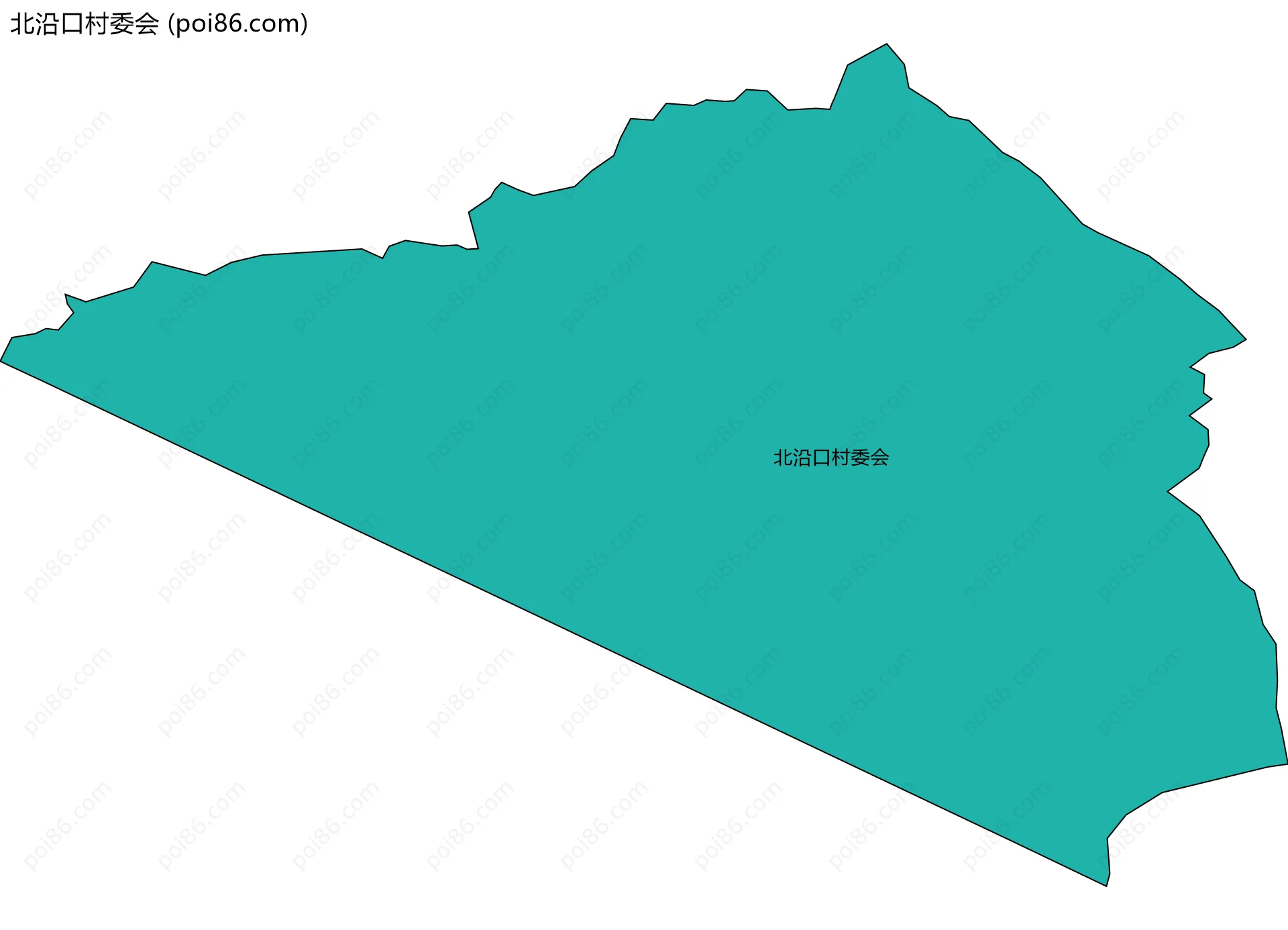 北沿口村委会边界地图