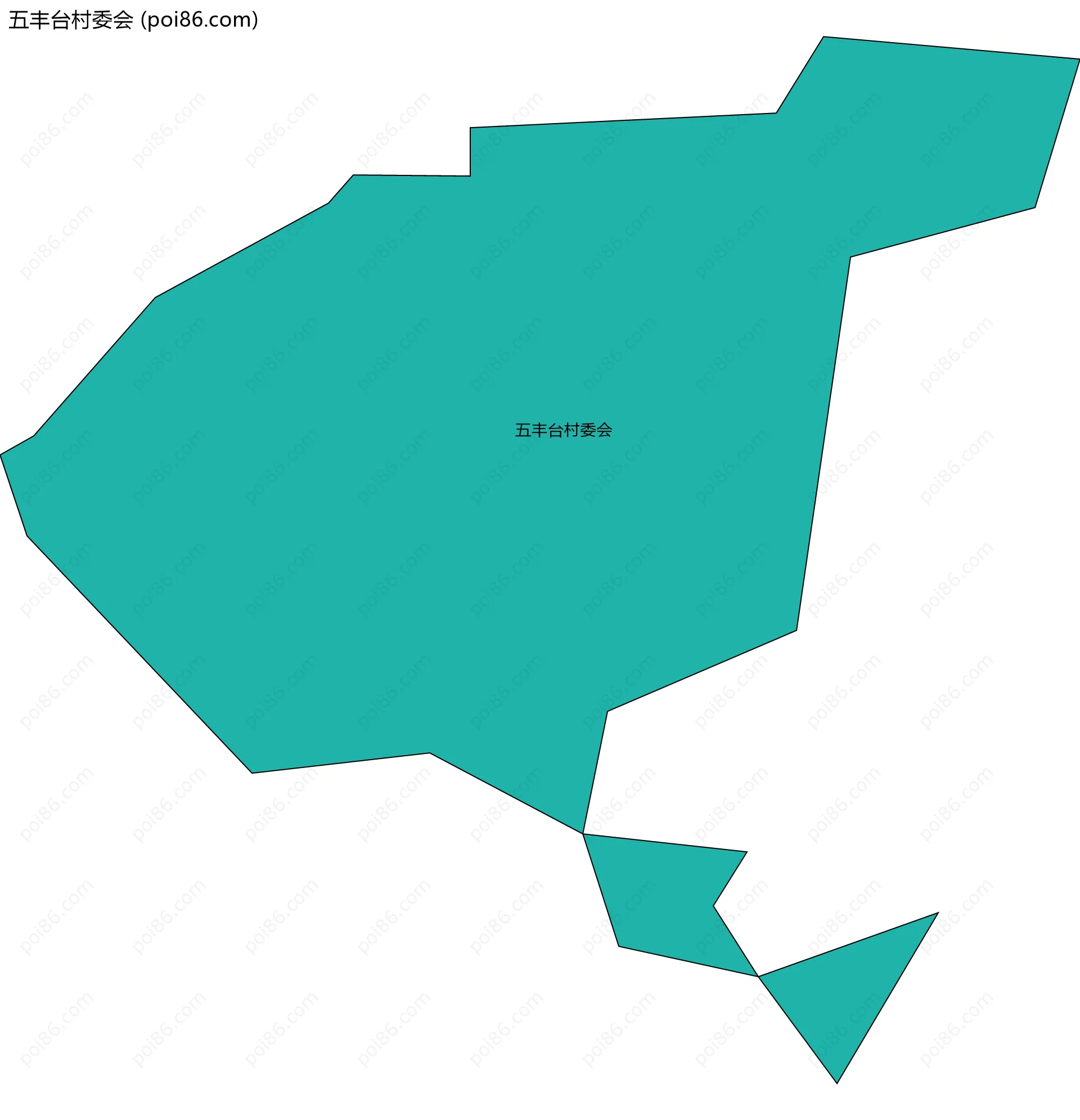 五丰台村委会边界地图
