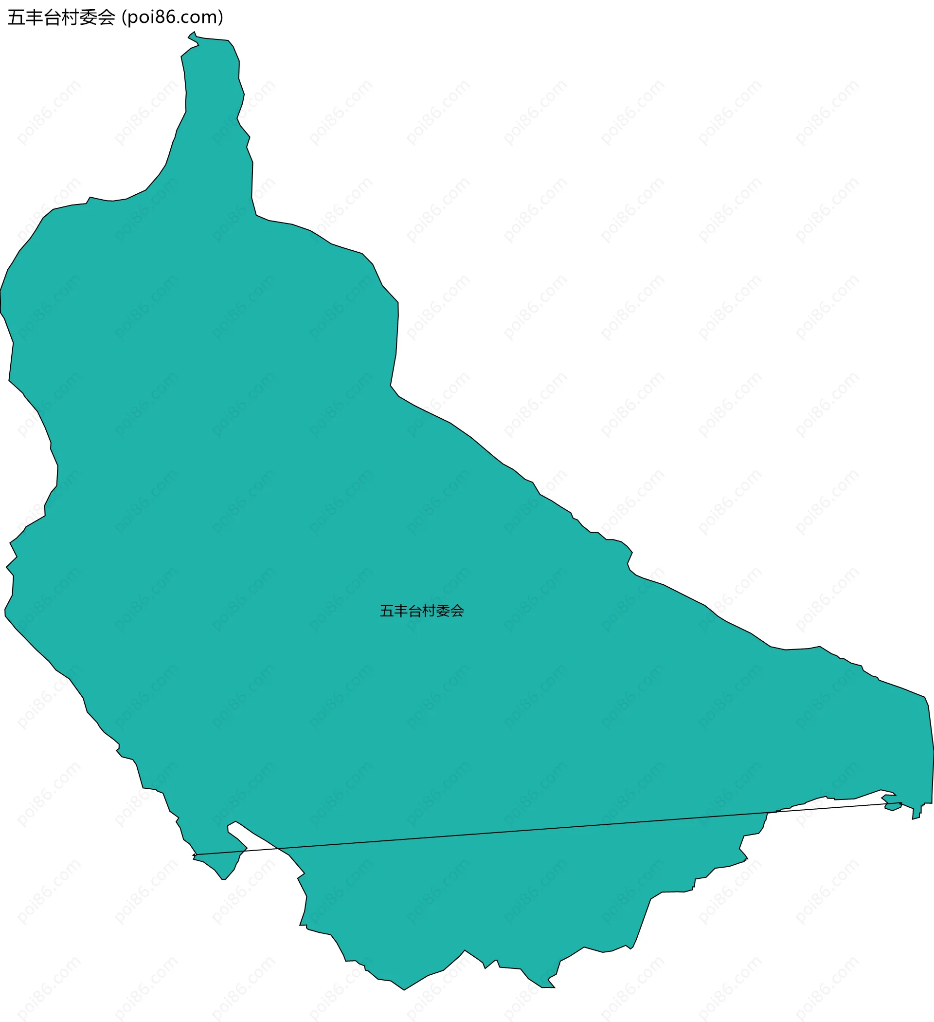 五丰台村委会边界地图