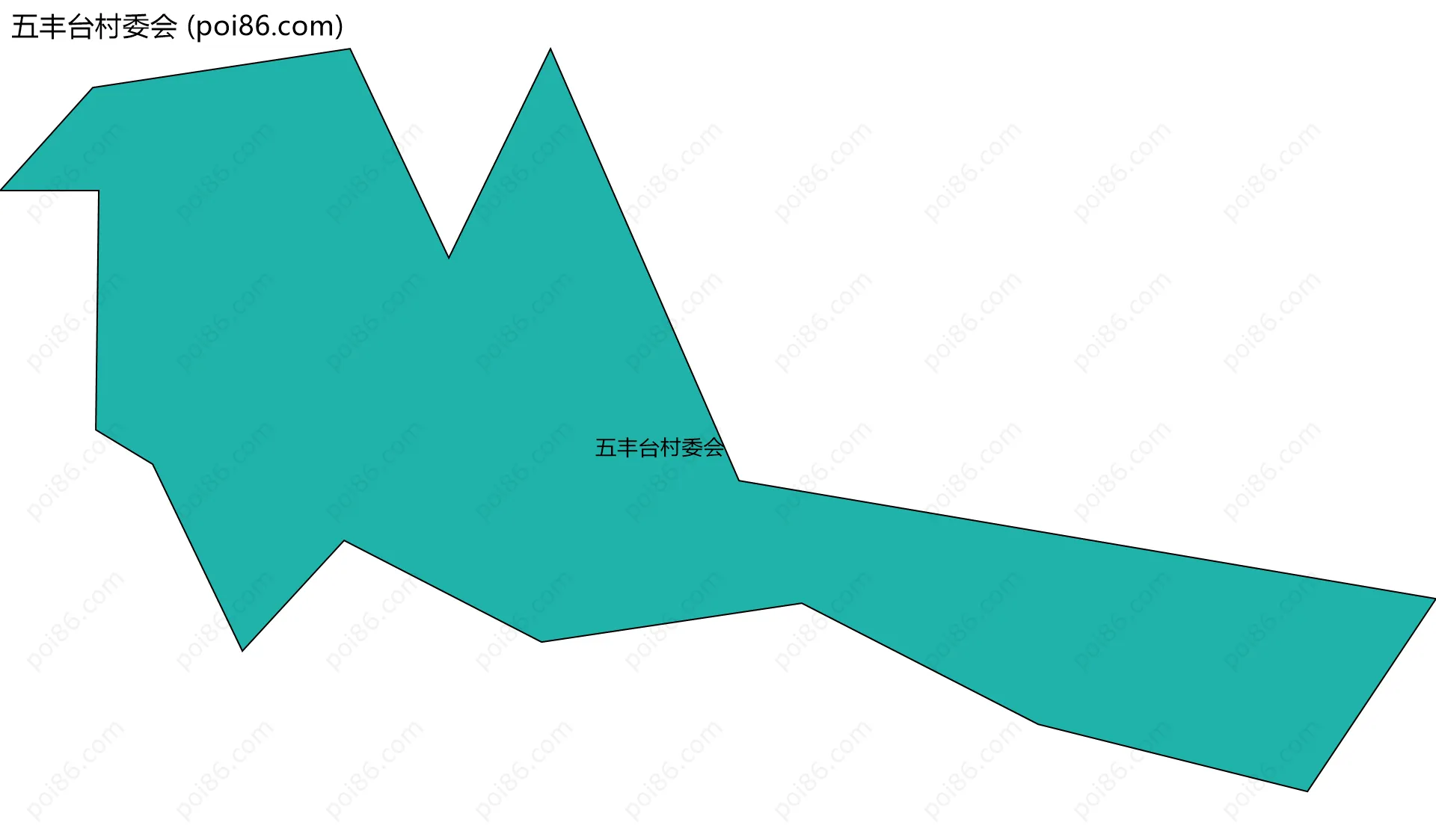 五丰台村委会边界地图