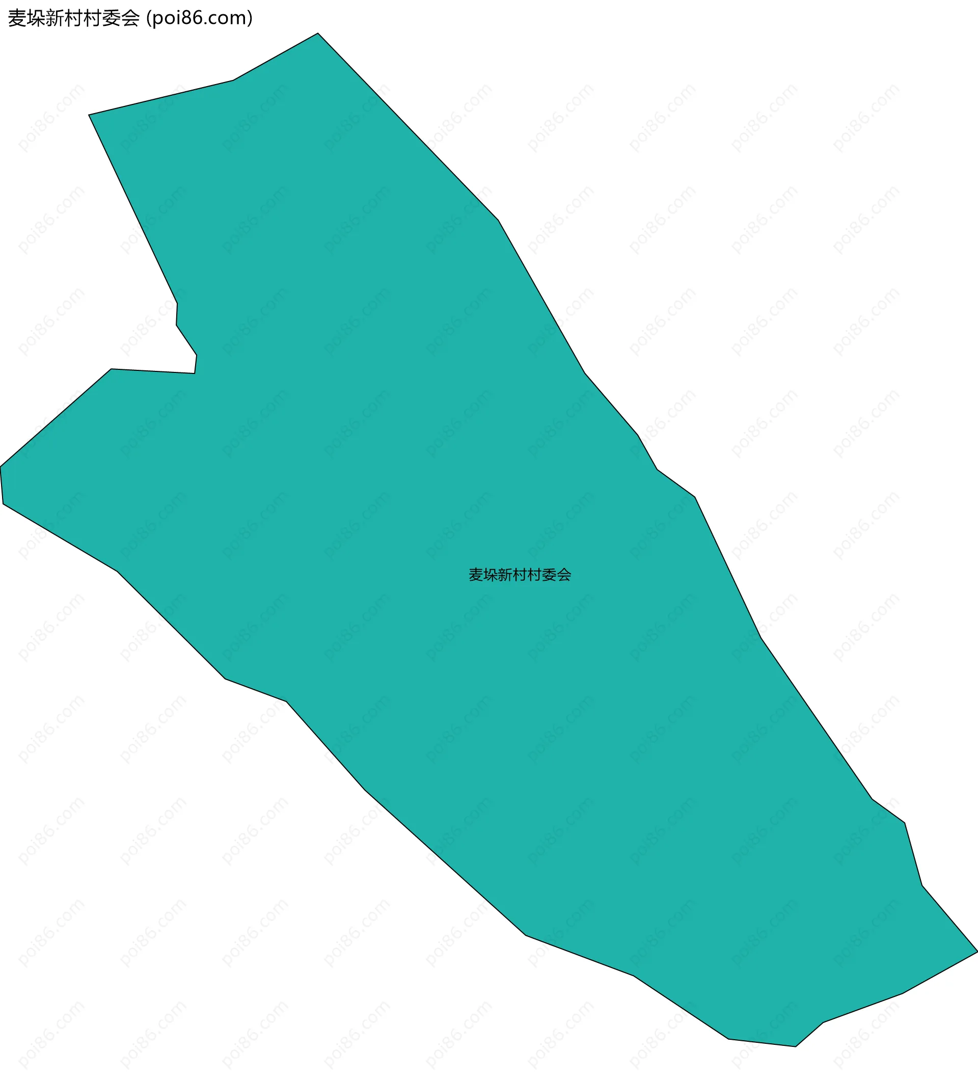 麦垛新村村委会边界地图