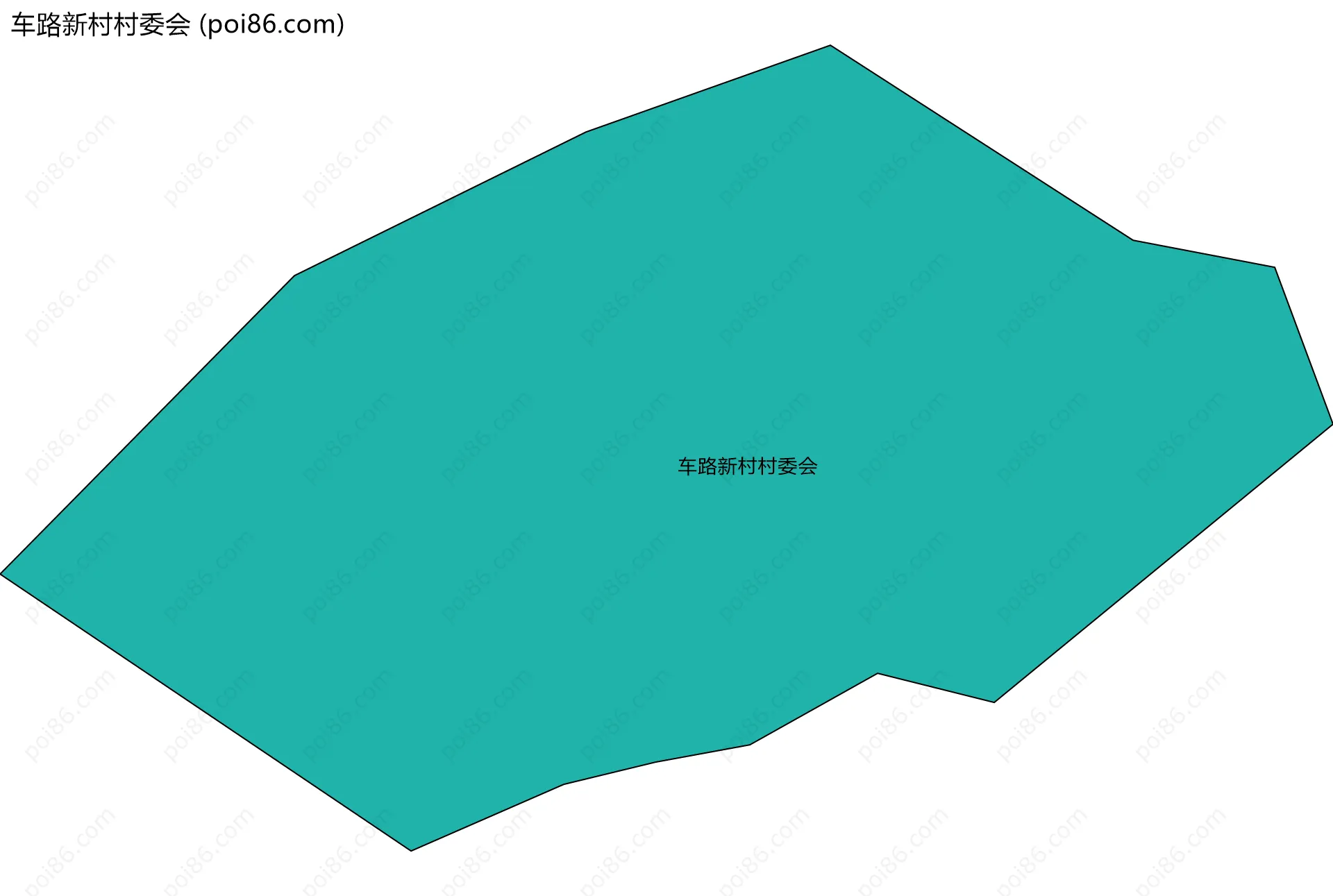 车路新村村委会边界地图