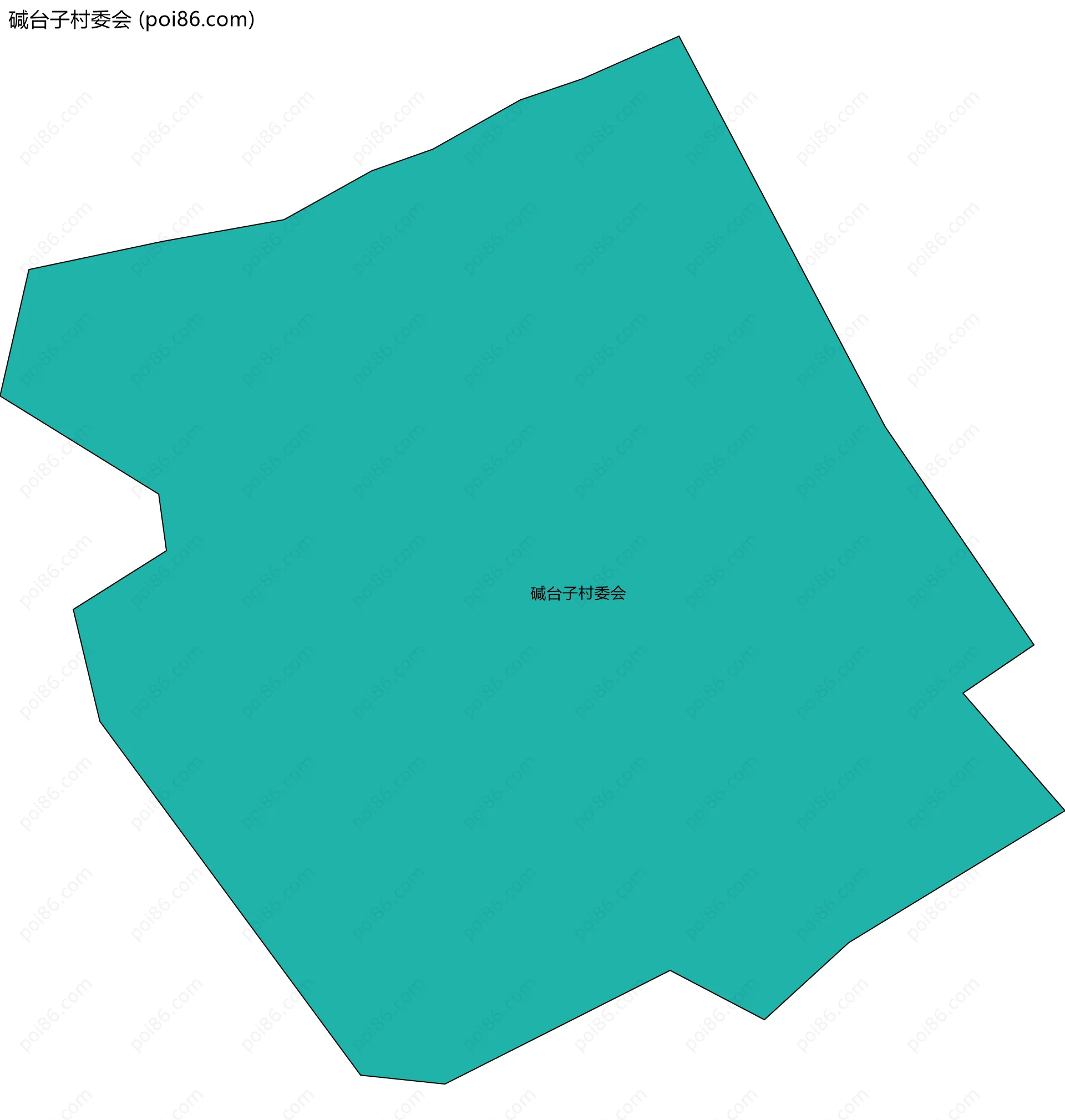 碱台子村委会边界地图