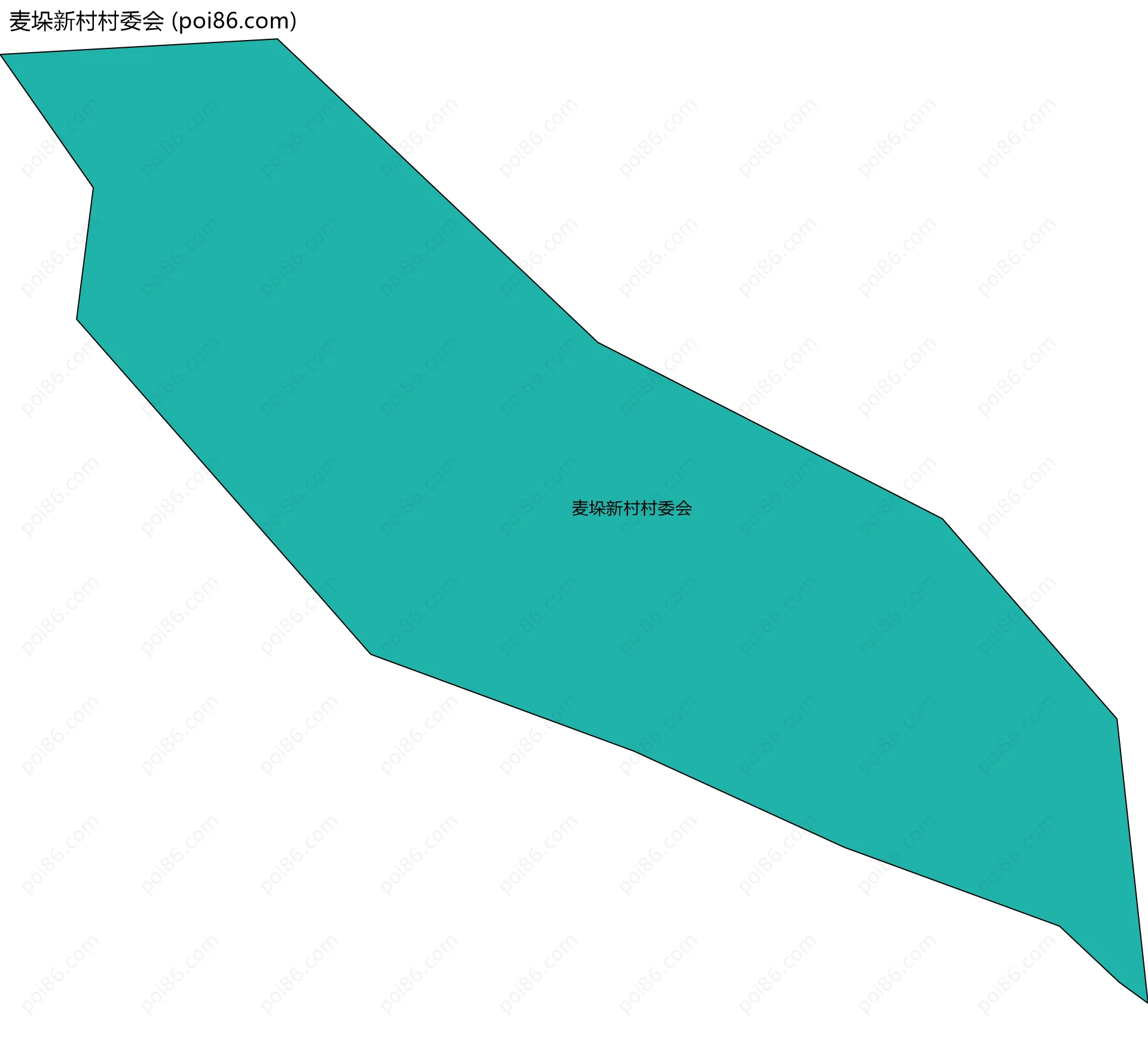 麦垛新村村委会边界地图