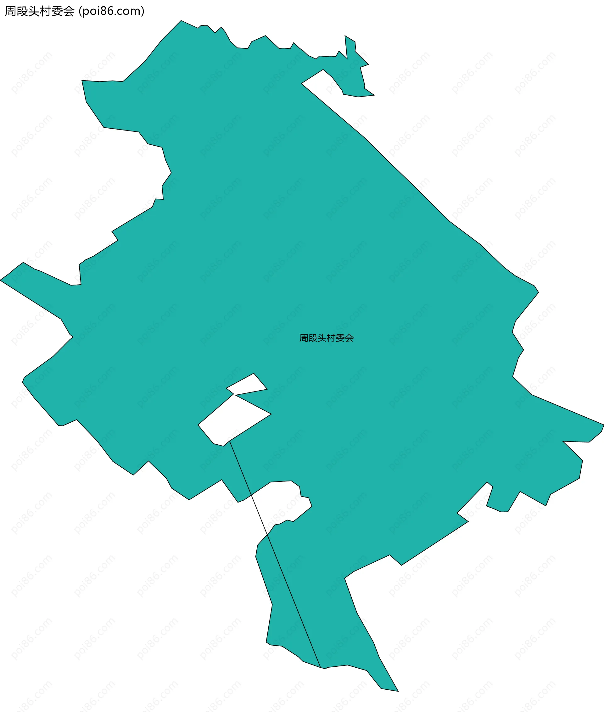 周段头村委会边界地图