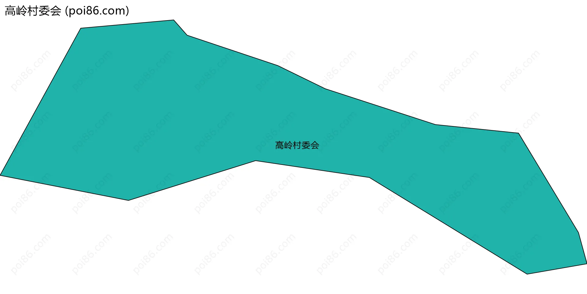 高岭村委会边界地图