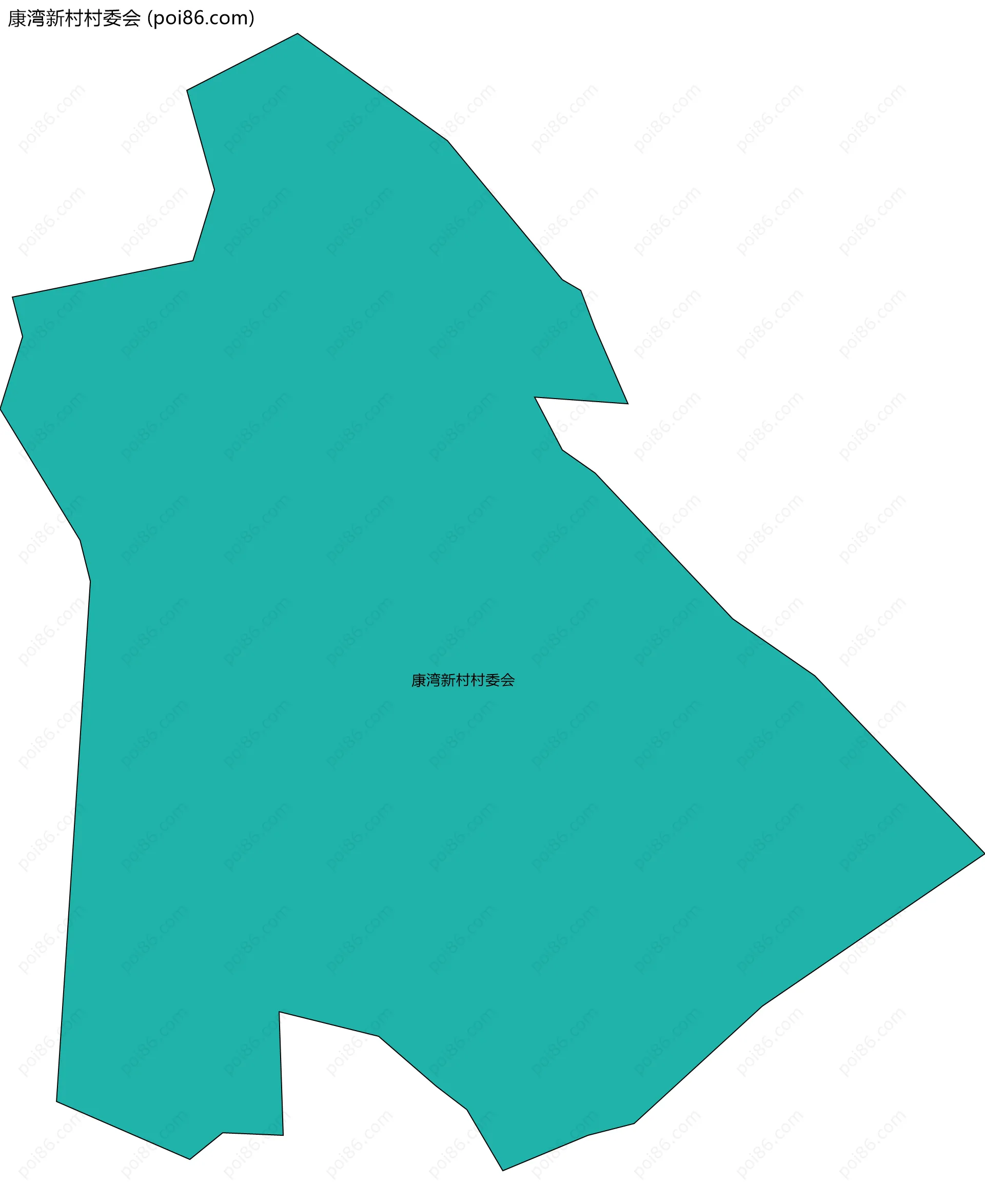 康湾新村村委会边界地图