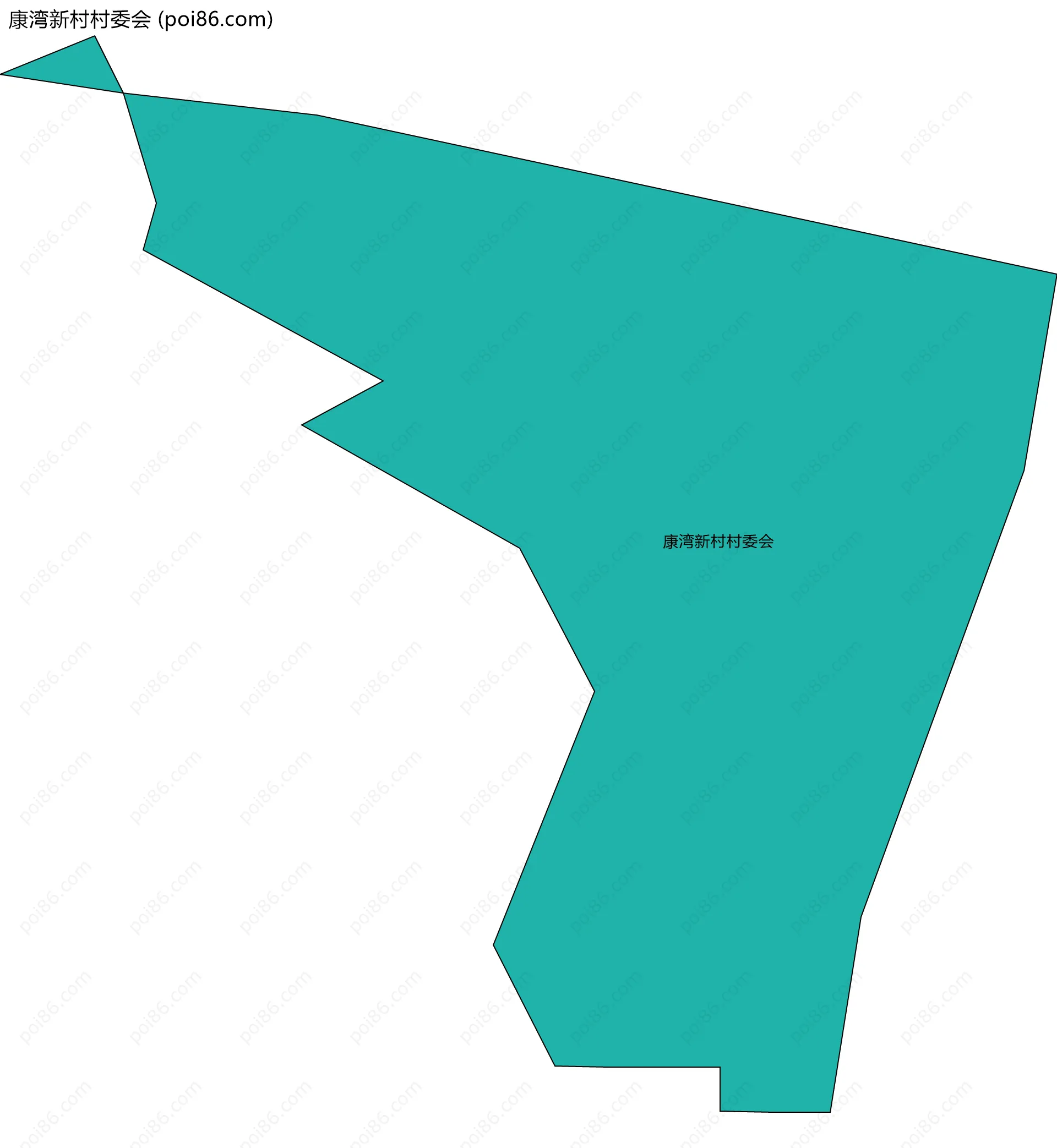 康湾新村村委会边界地图