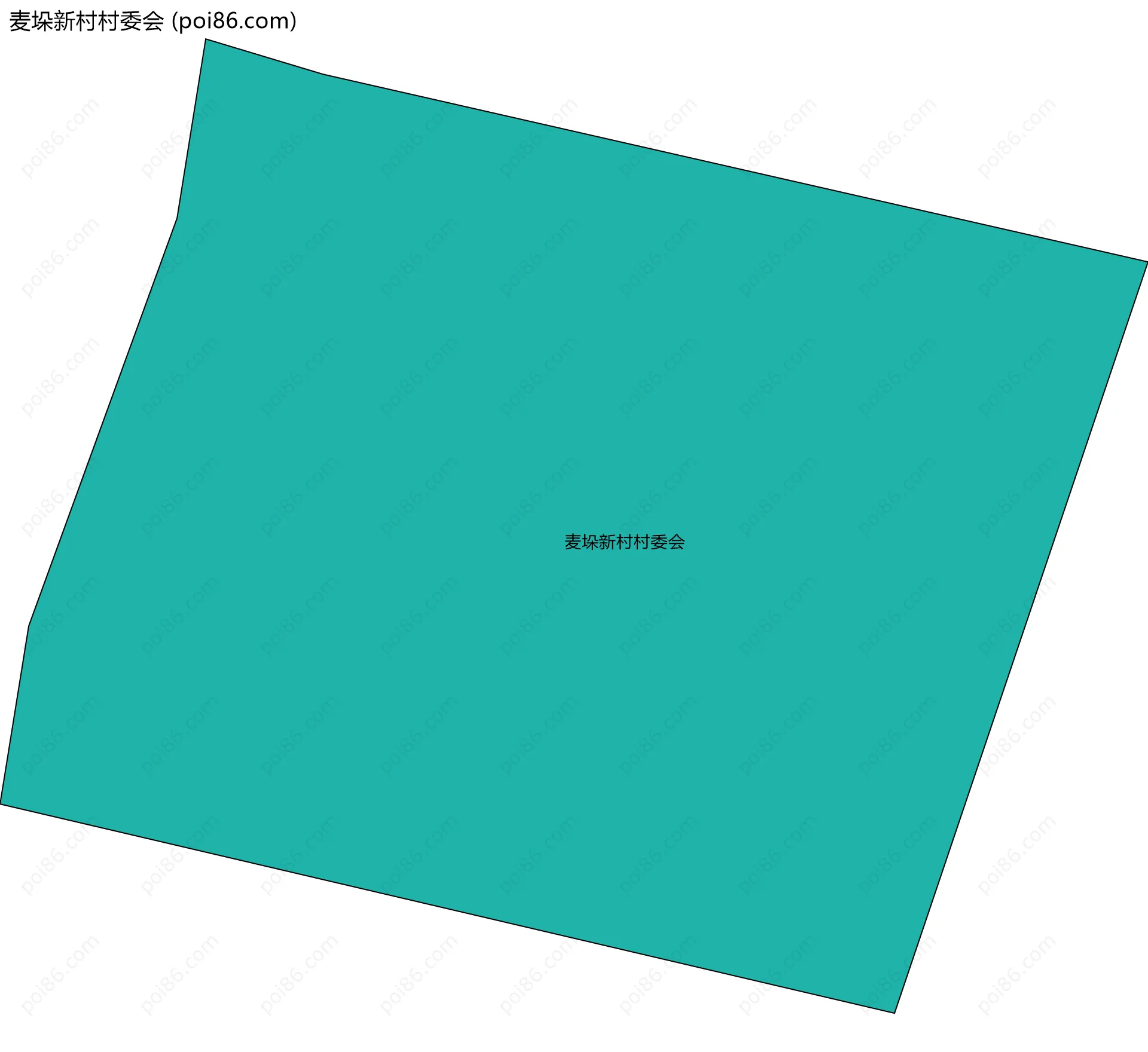 麦垛新村村委会边界地图