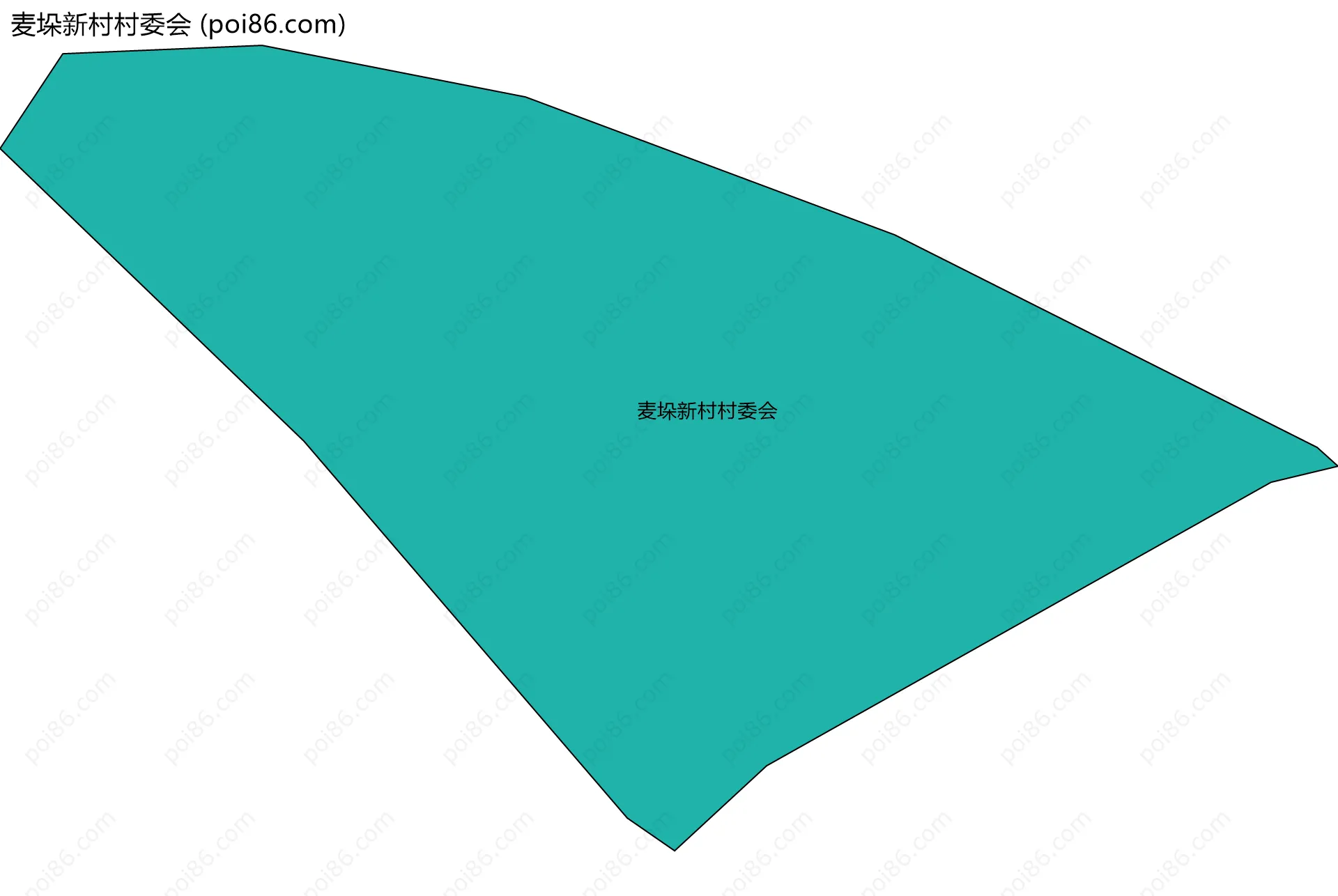 麦垛新村村委会边界地图