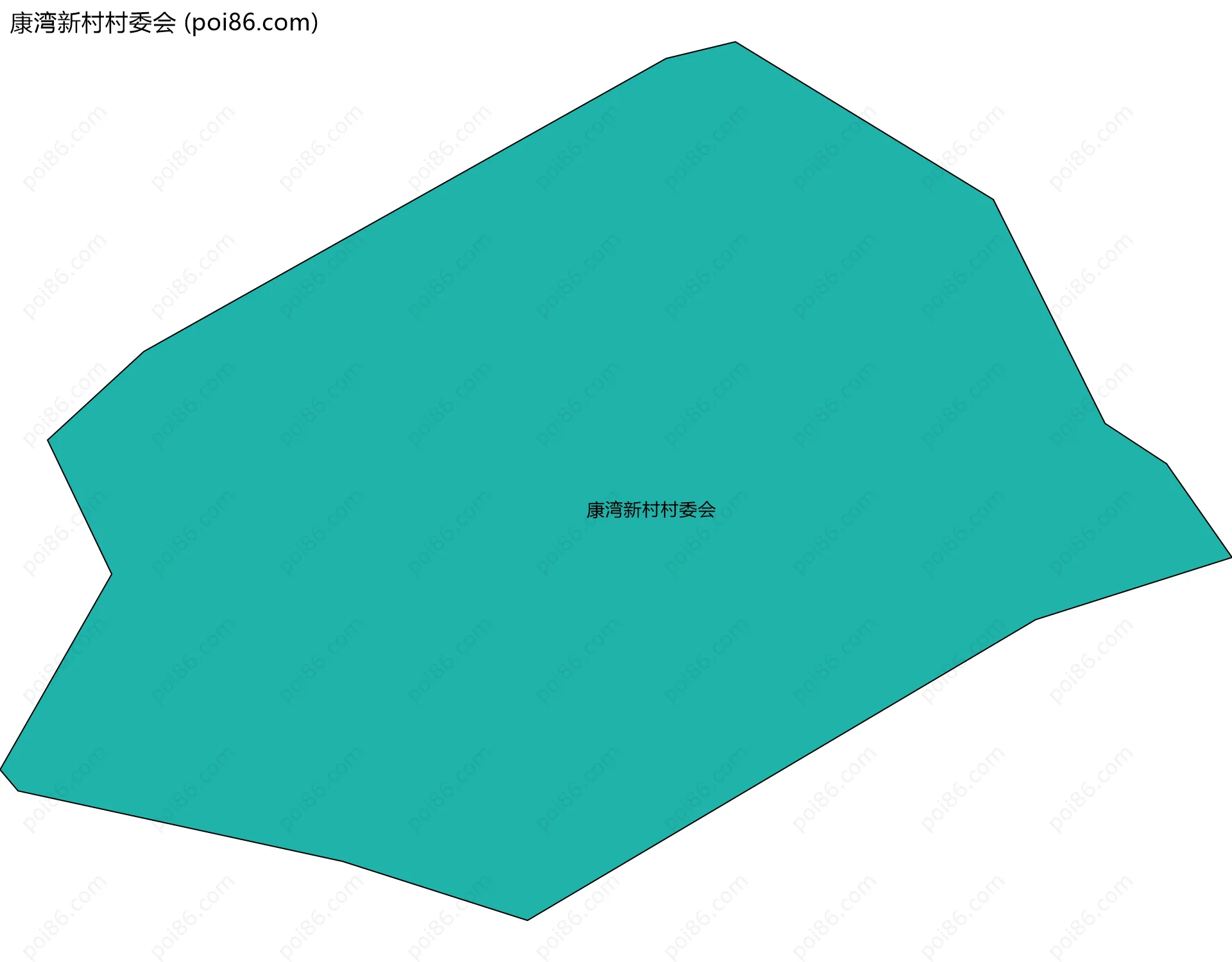 康湾新村村委会边界地图