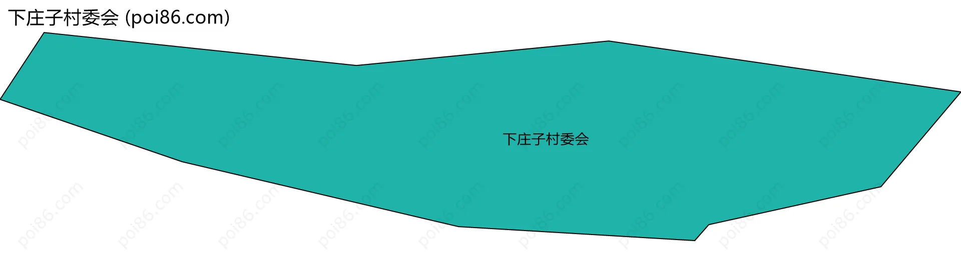 下庄子村委会边界地图