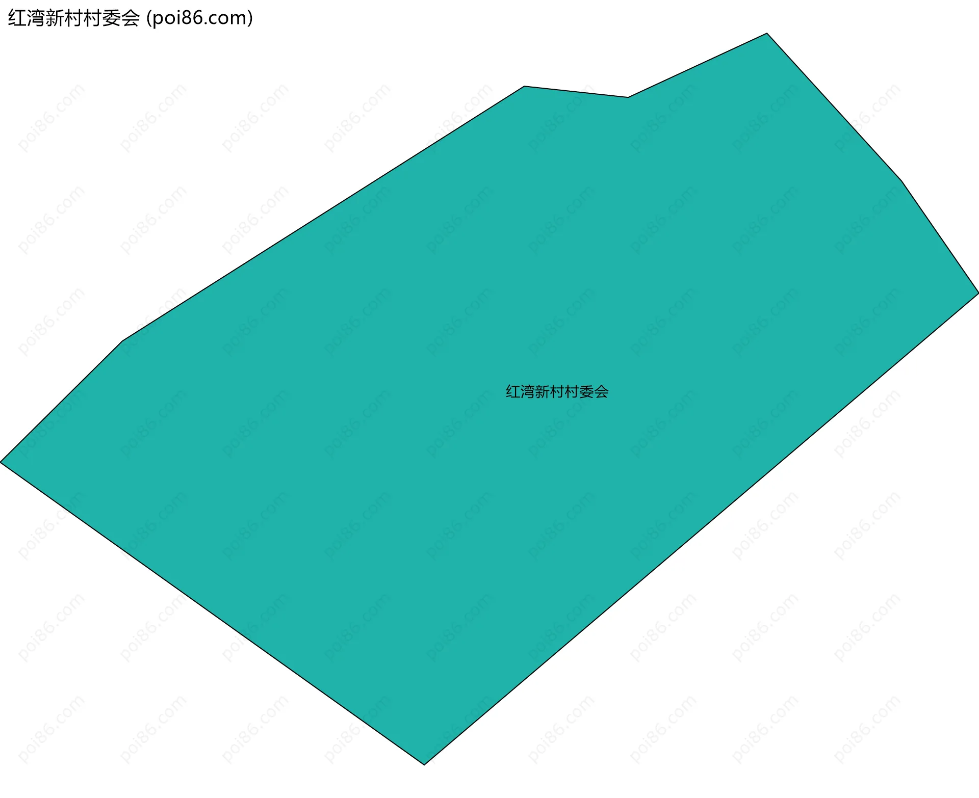 红湾新村村委会边界地图