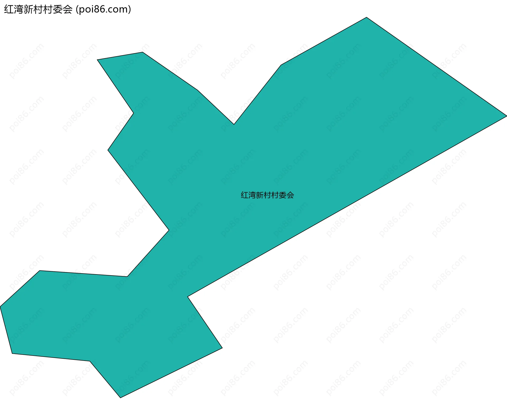 红湾新村村委会边界地图