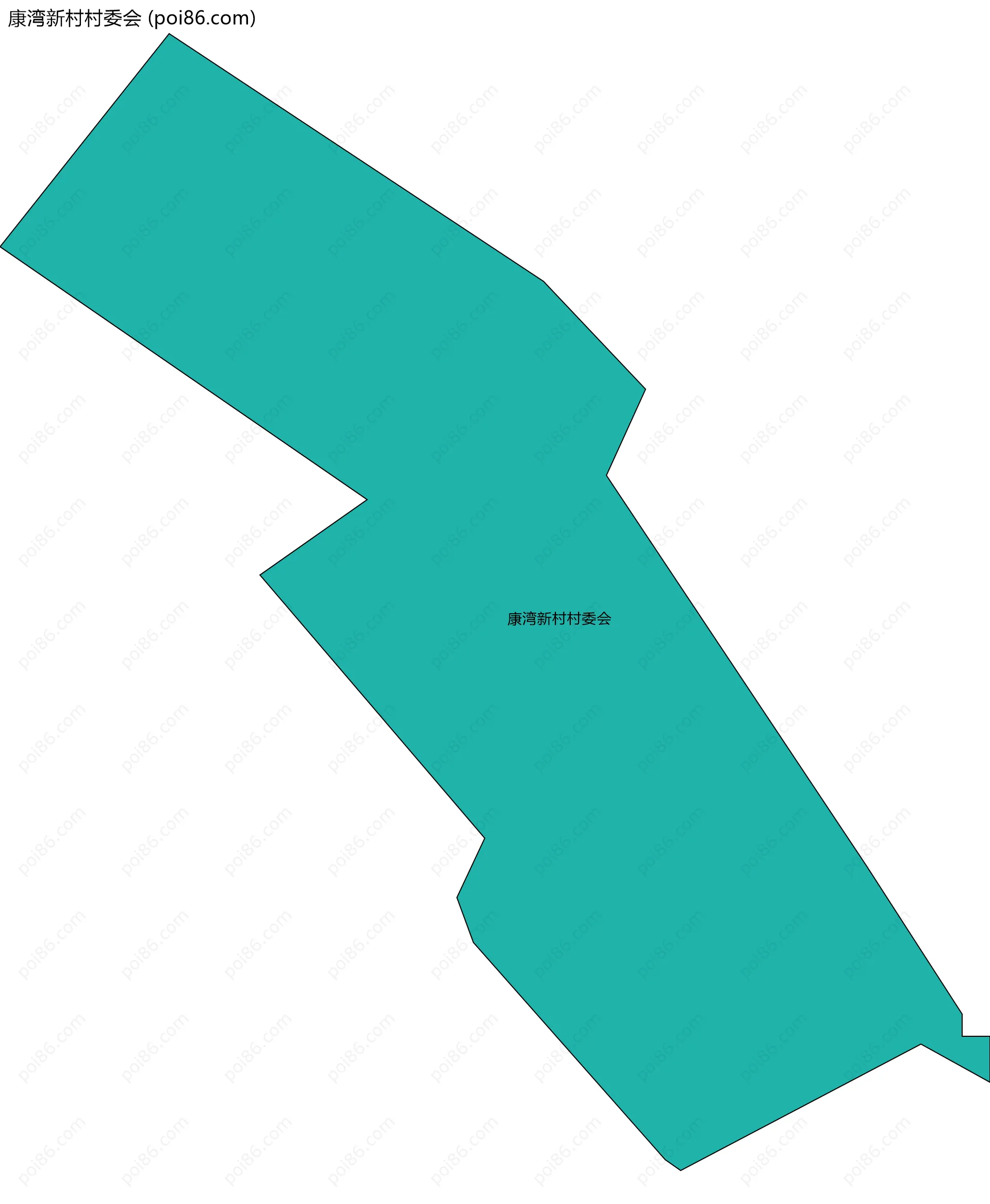 康湾新村村委会边界地图