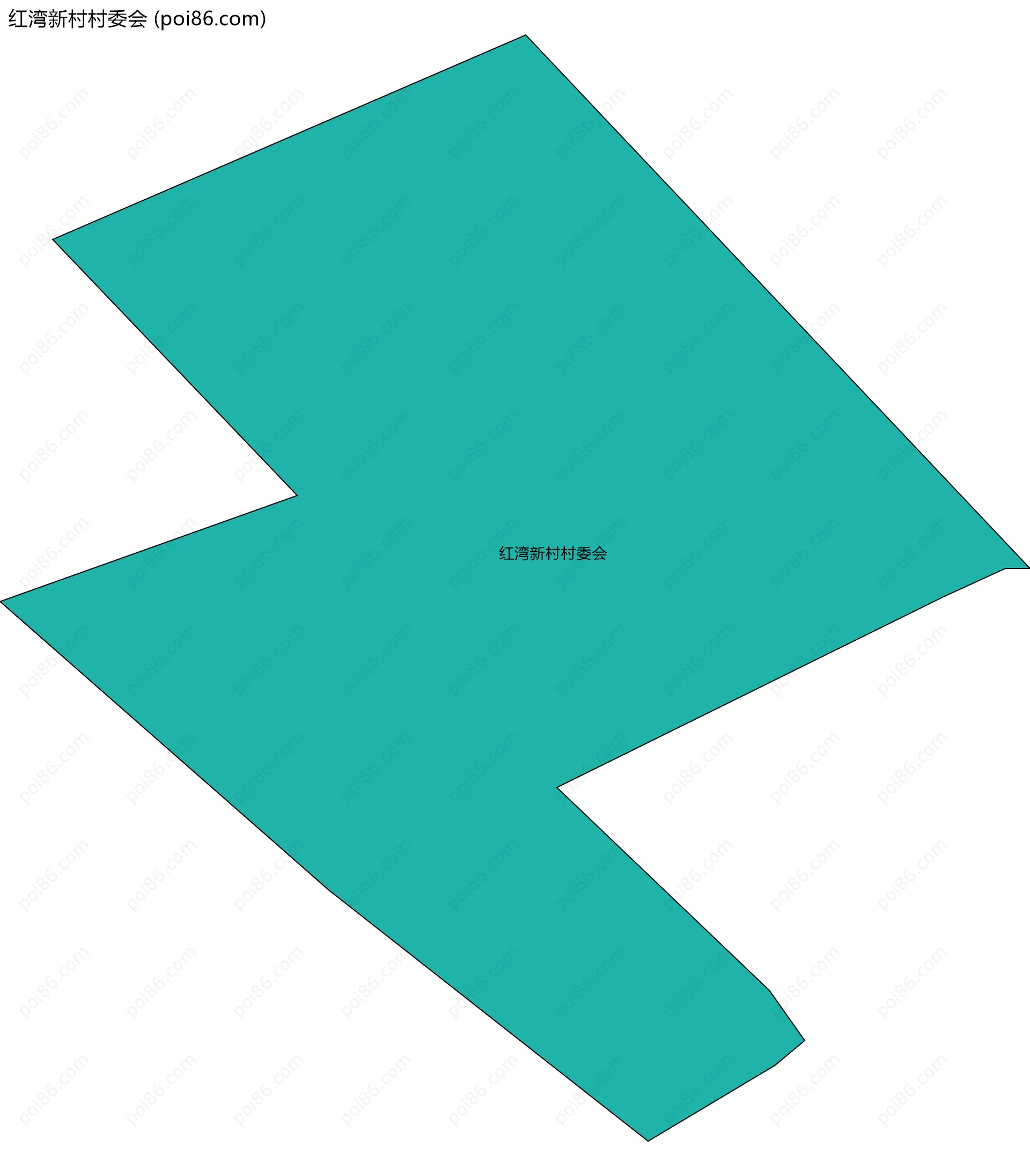 红湾新村村委会边界地图