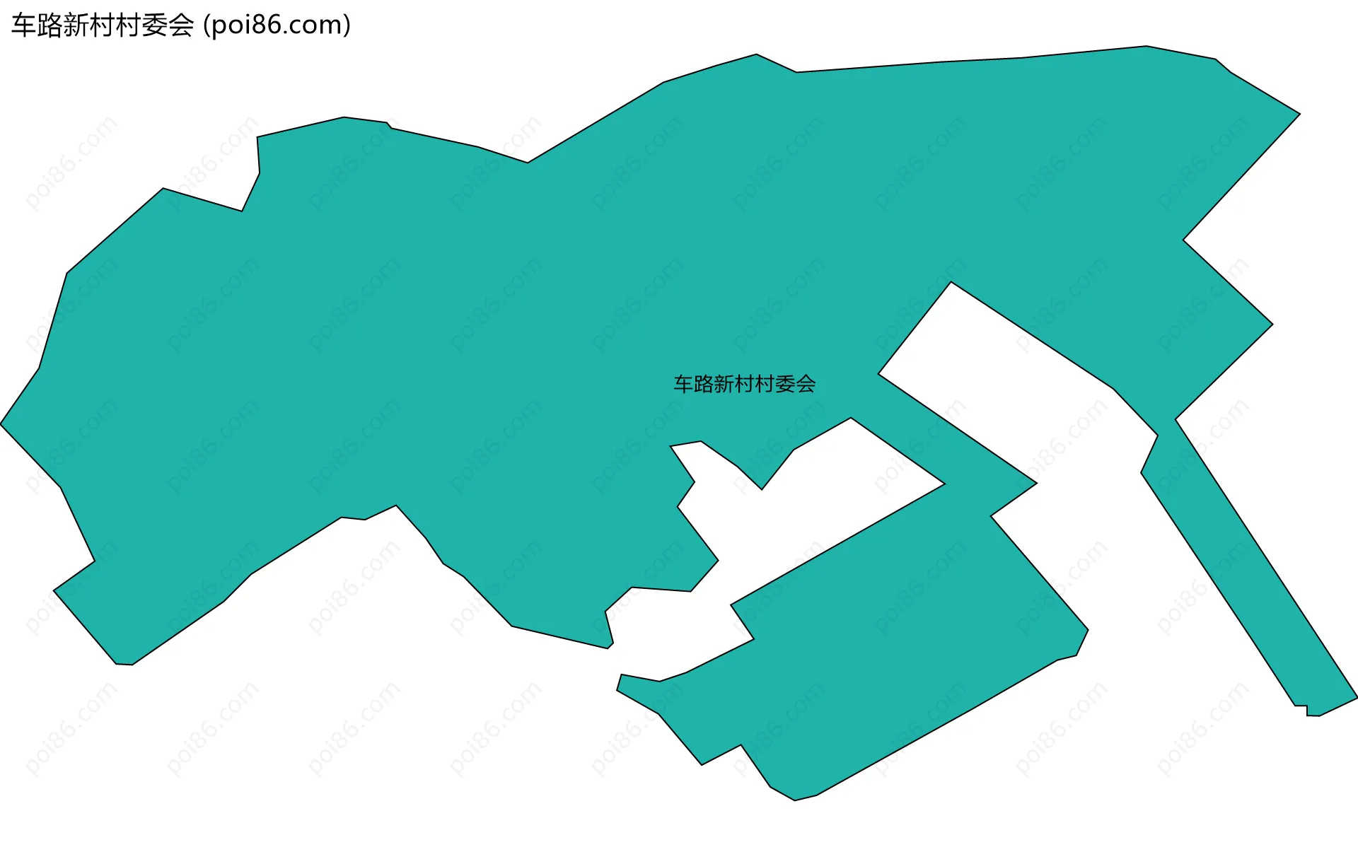 车路新村村委会边界地图