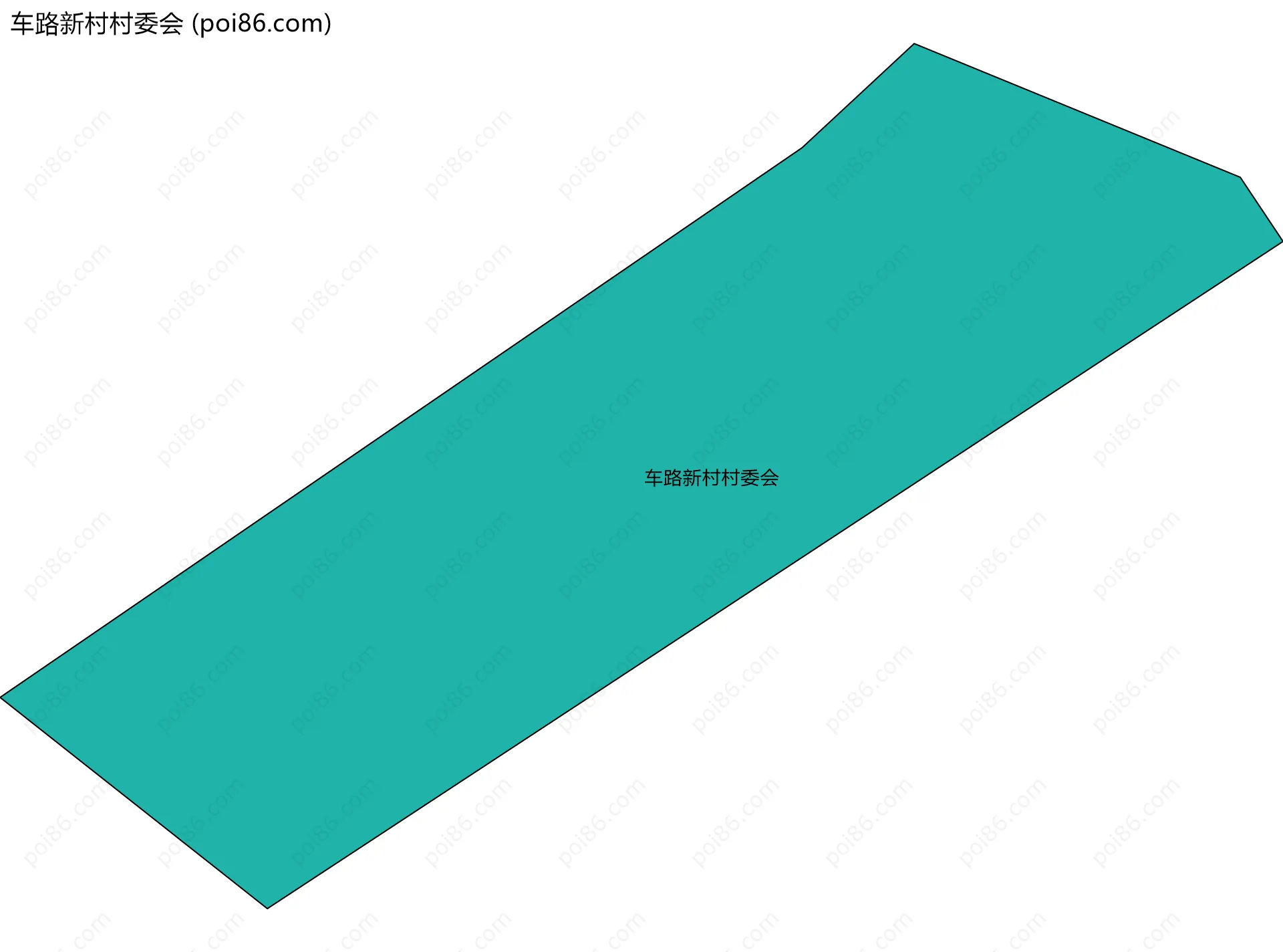 车路新村村委会边界地图