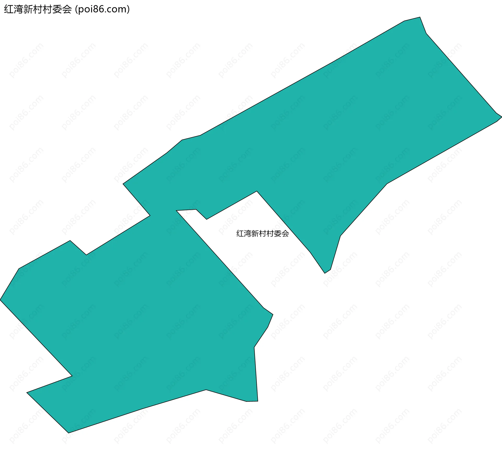 红湾新村村委会边界地图