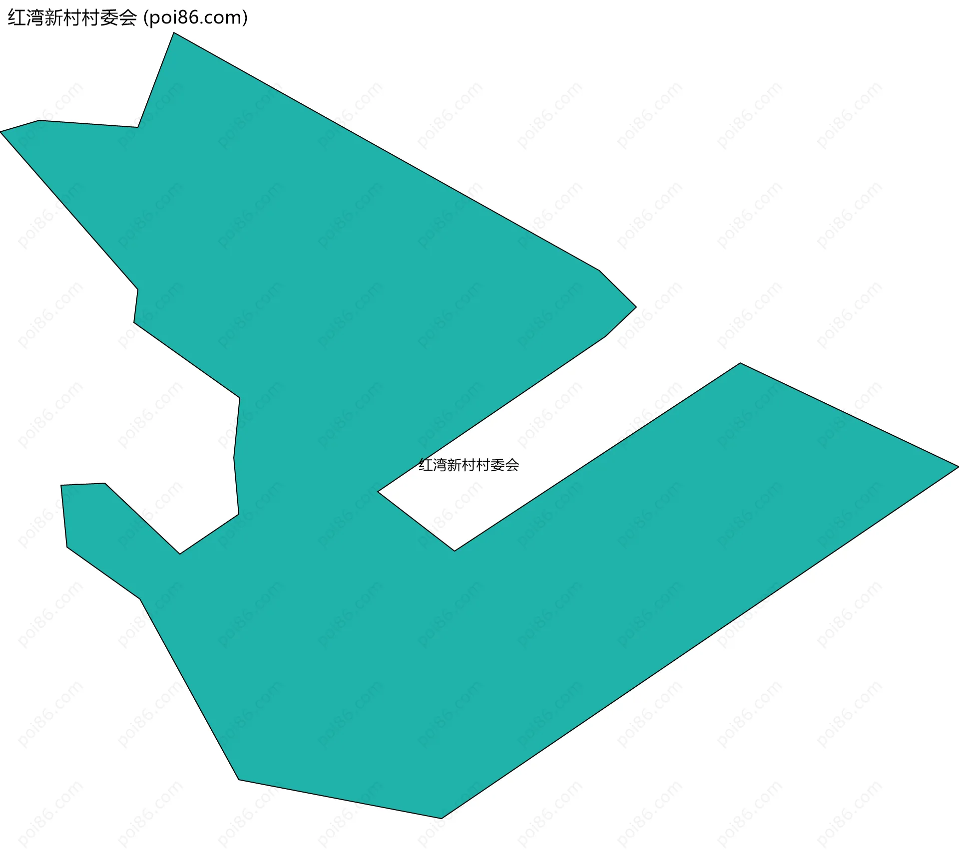 红湾新村村委会边界地图