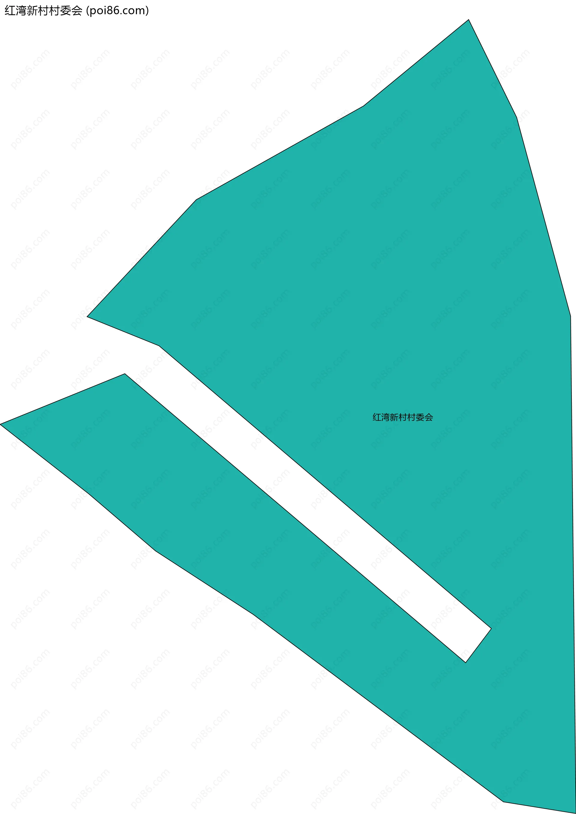 红湾新村村委会边界地图