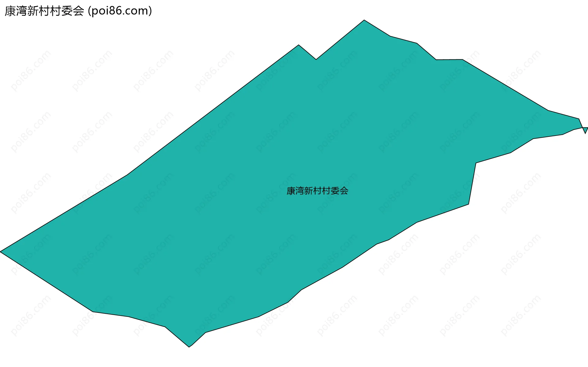 康湾新村村委会边界地图