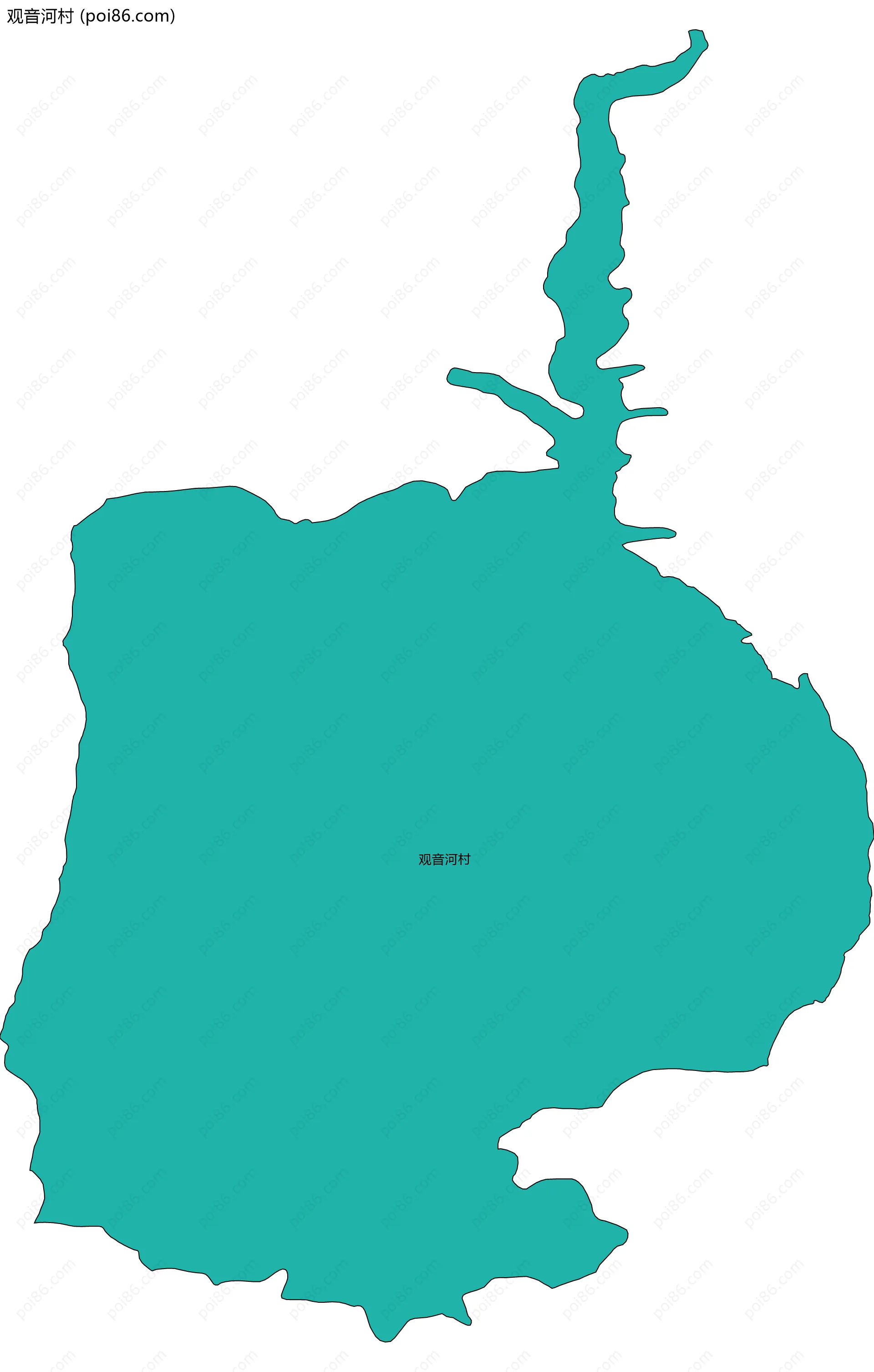 观音河村边界地图