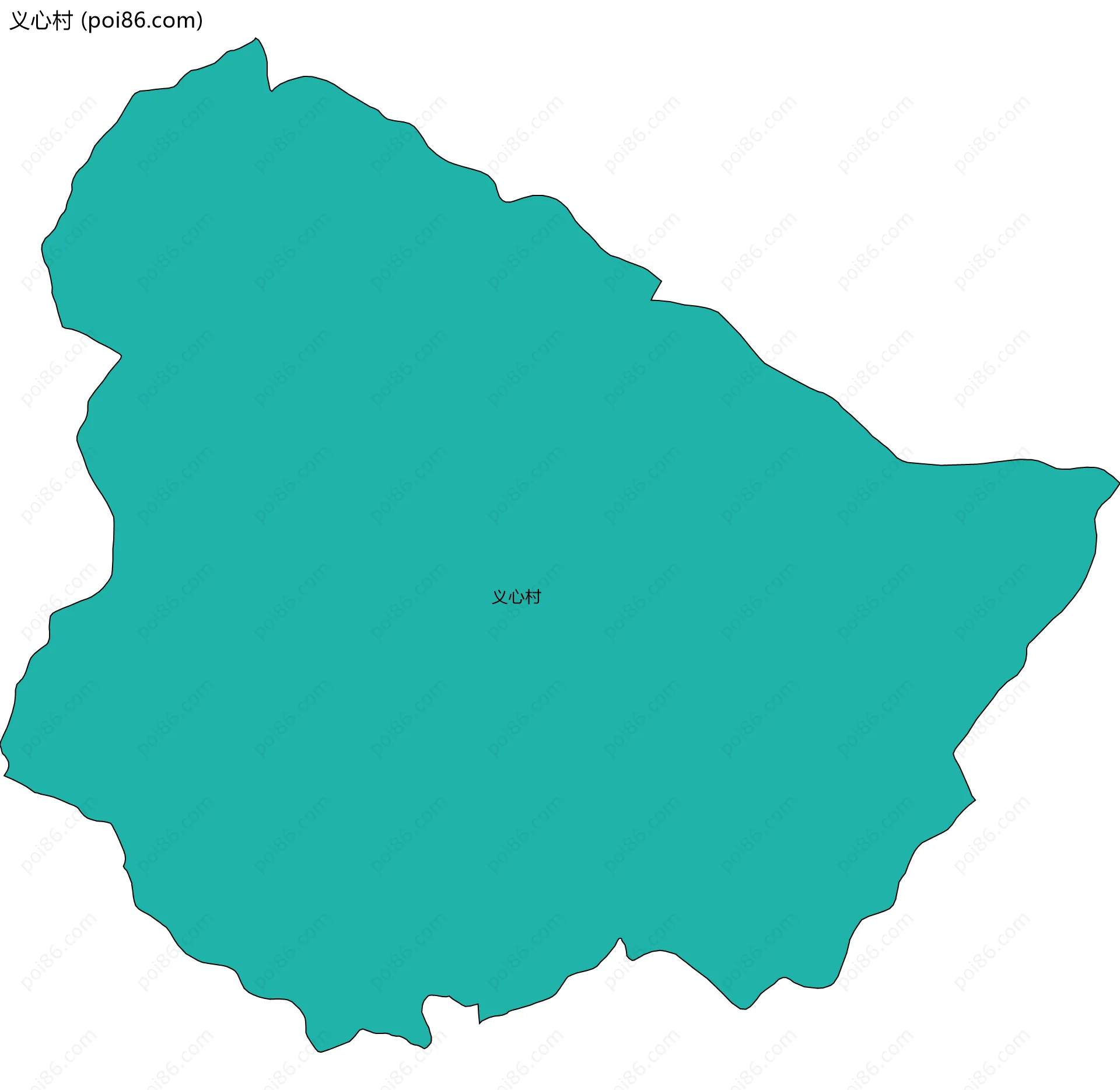义心村边界地图