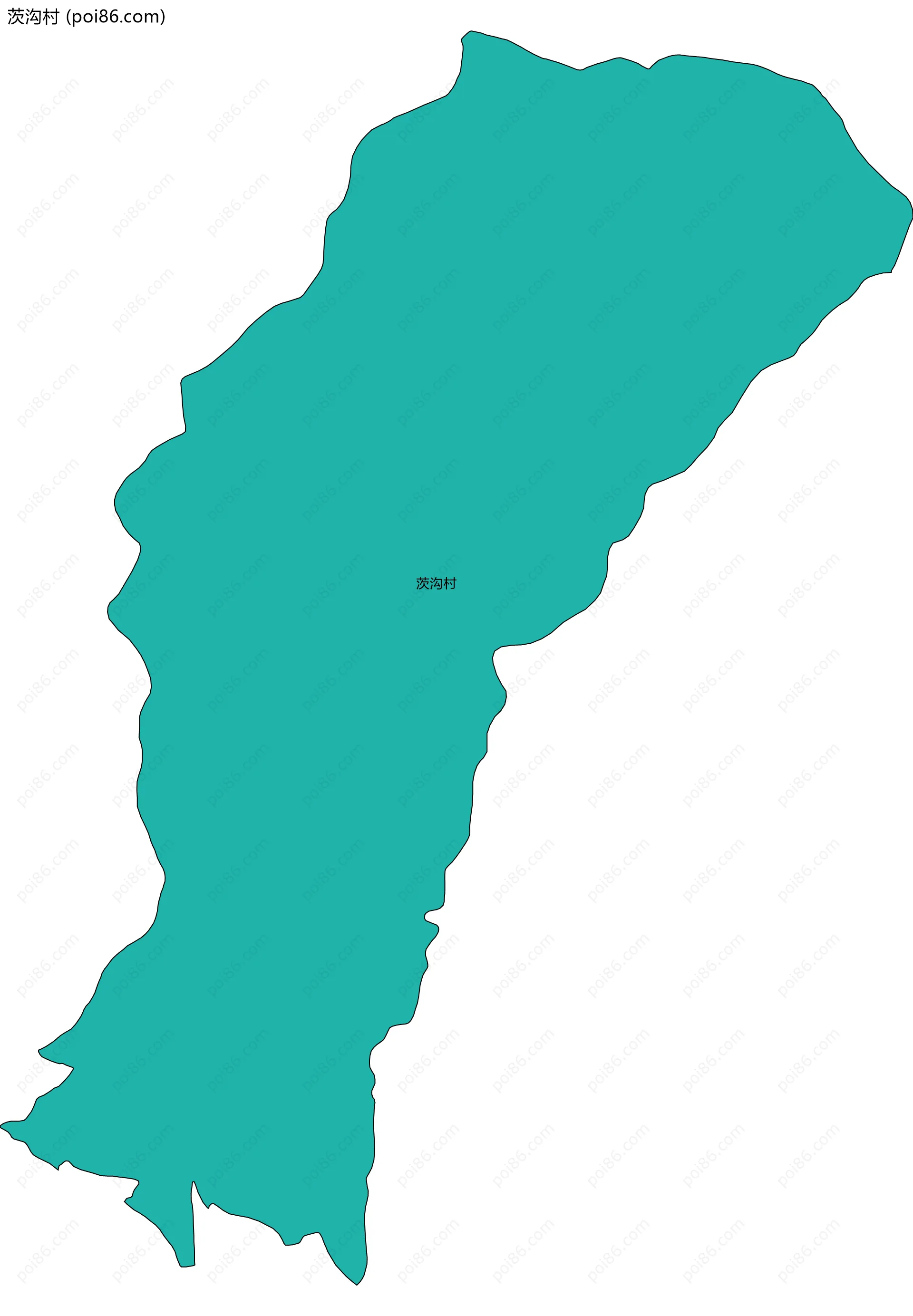 茨沟村边界地图