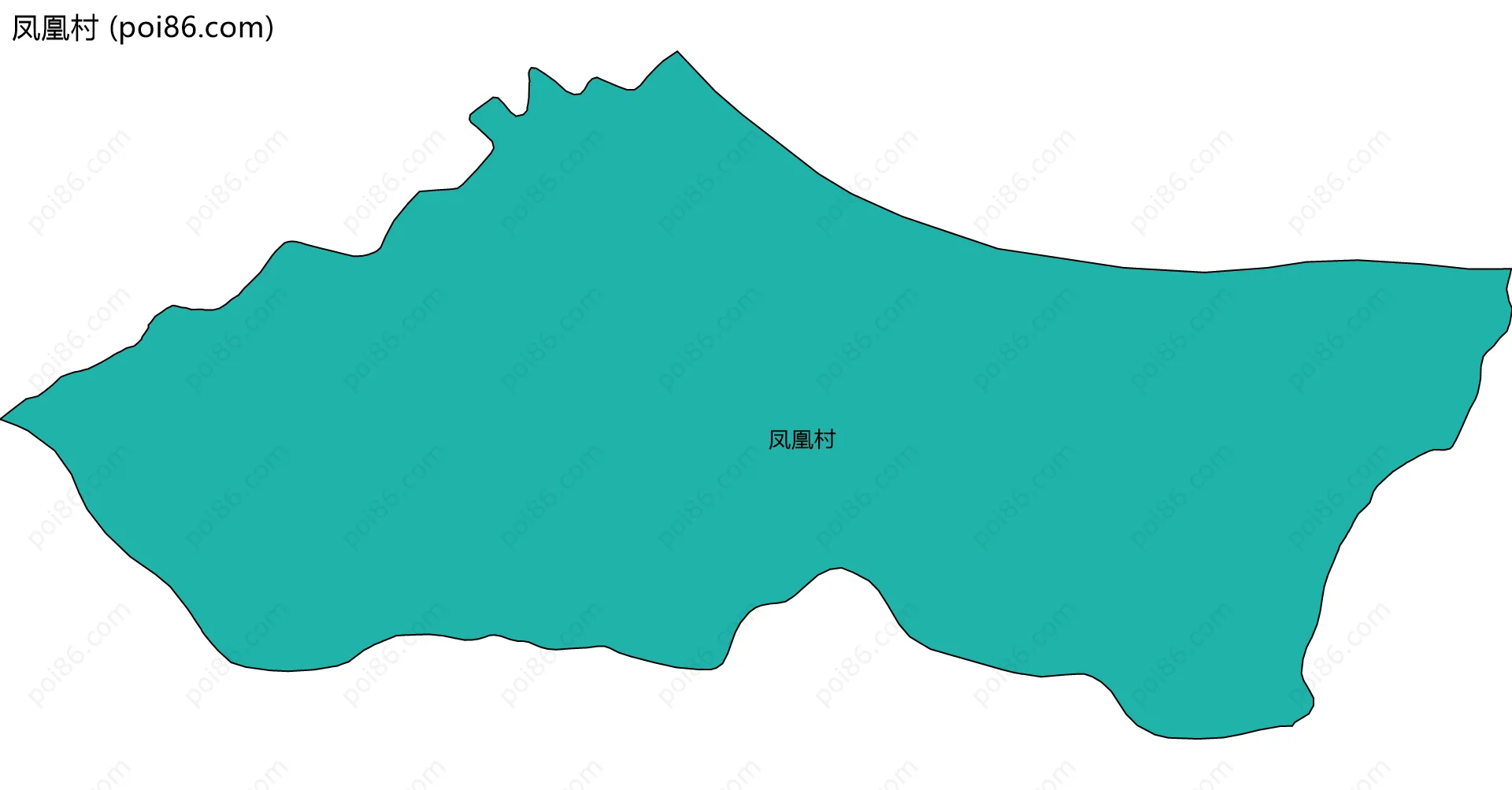凤凰村边界地图