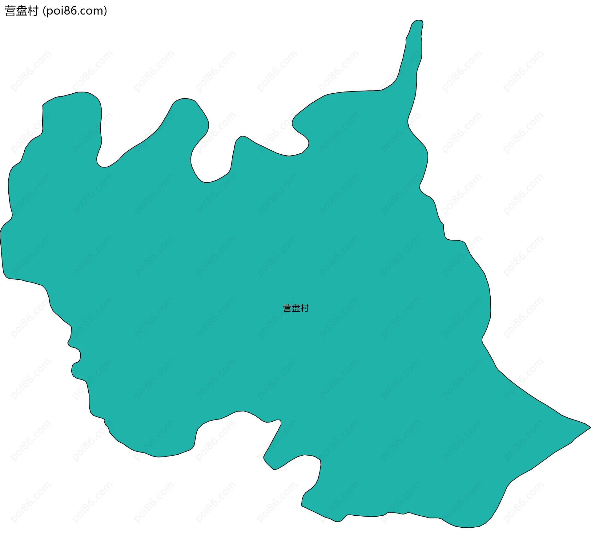 营盘村边界地图