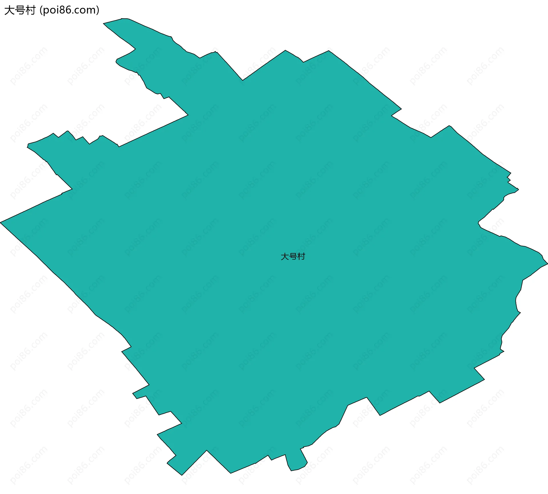 大号村边界地图